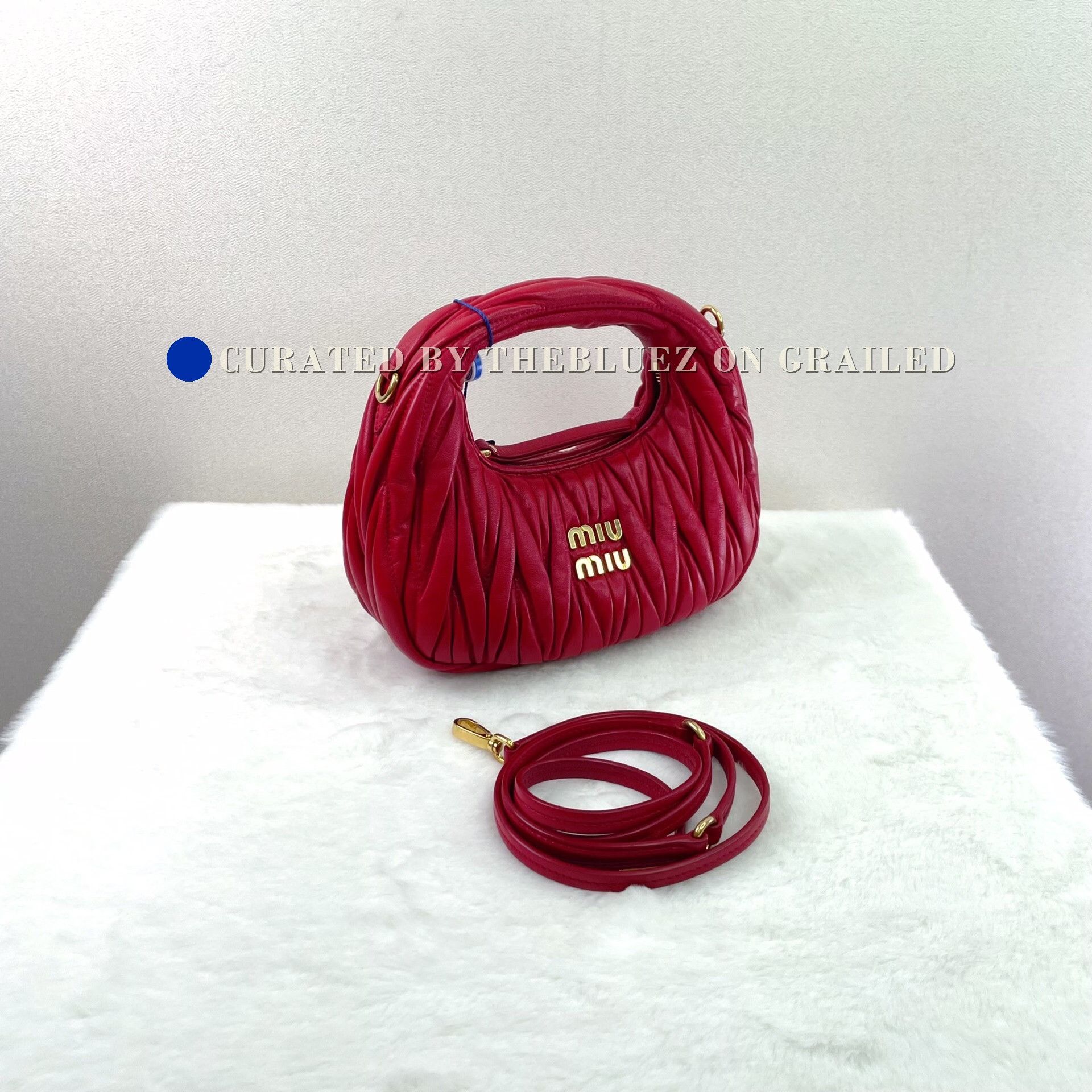Miu Miu Miu Miu Wander Red Hobo Bag Size ONE SIZE - 5 Thumbnail