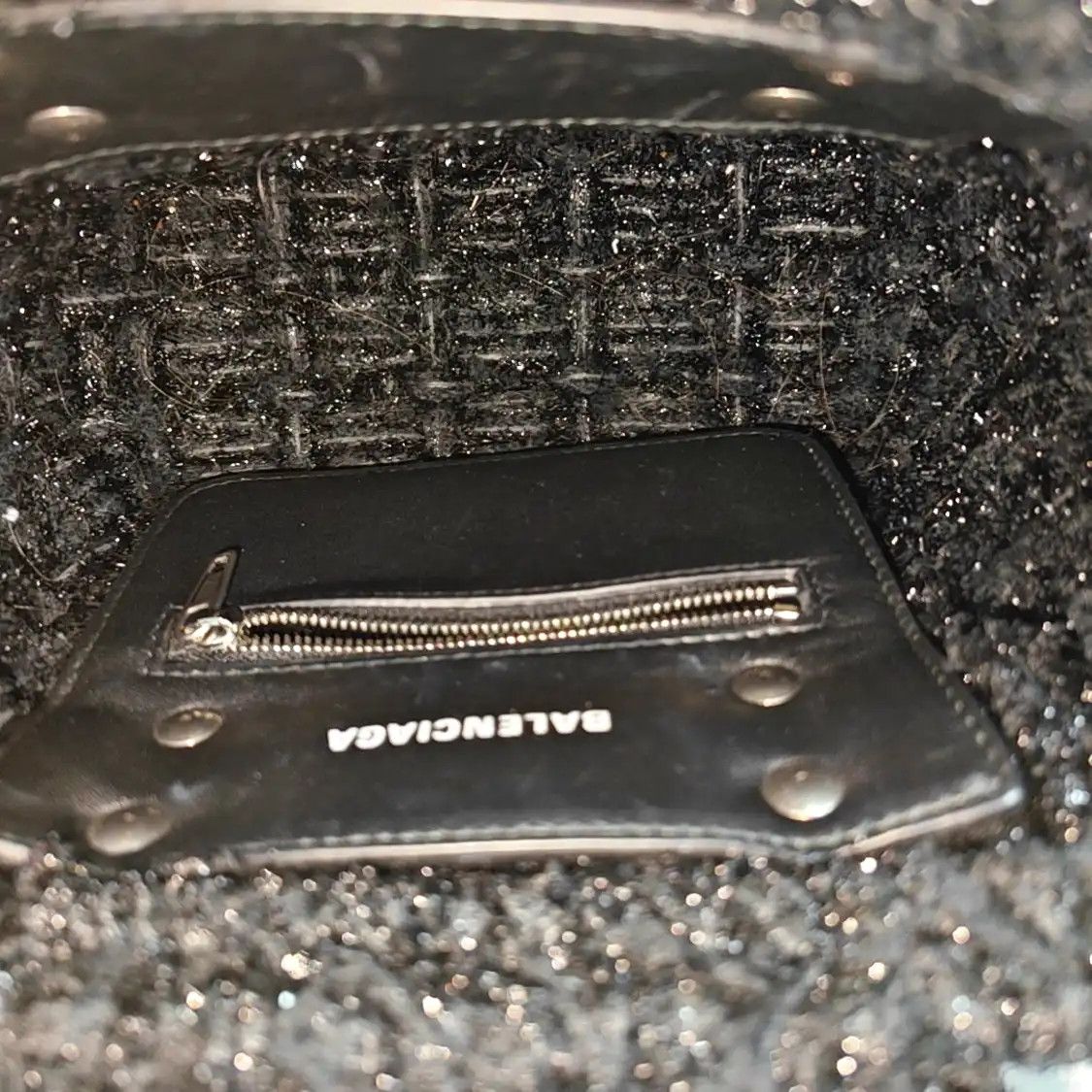 Balenciaga BALENCIAGA Bistro black fabric handbag silver hardware Size ONE SIZE - 7 Thumbnail