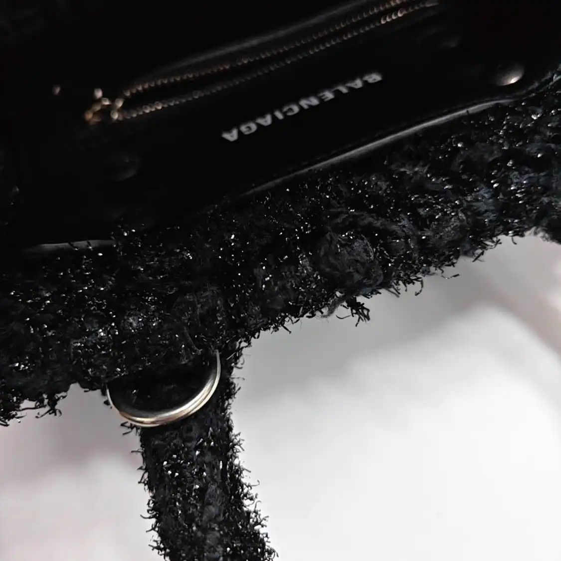 Balenciaga BALENCIAGA Bistro black fabric handbag silver hardware Size ONE SIZE - 10 Thumbnail