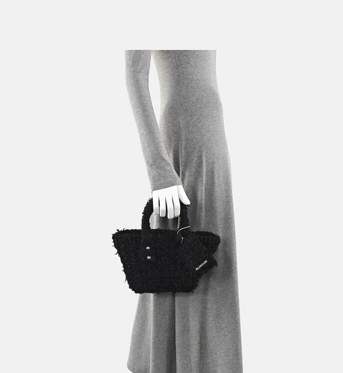 Balenciaga BALENCIAGA Bistro black fabric handbag silver hardware Size ONE SIZE - 2 Thumbnail