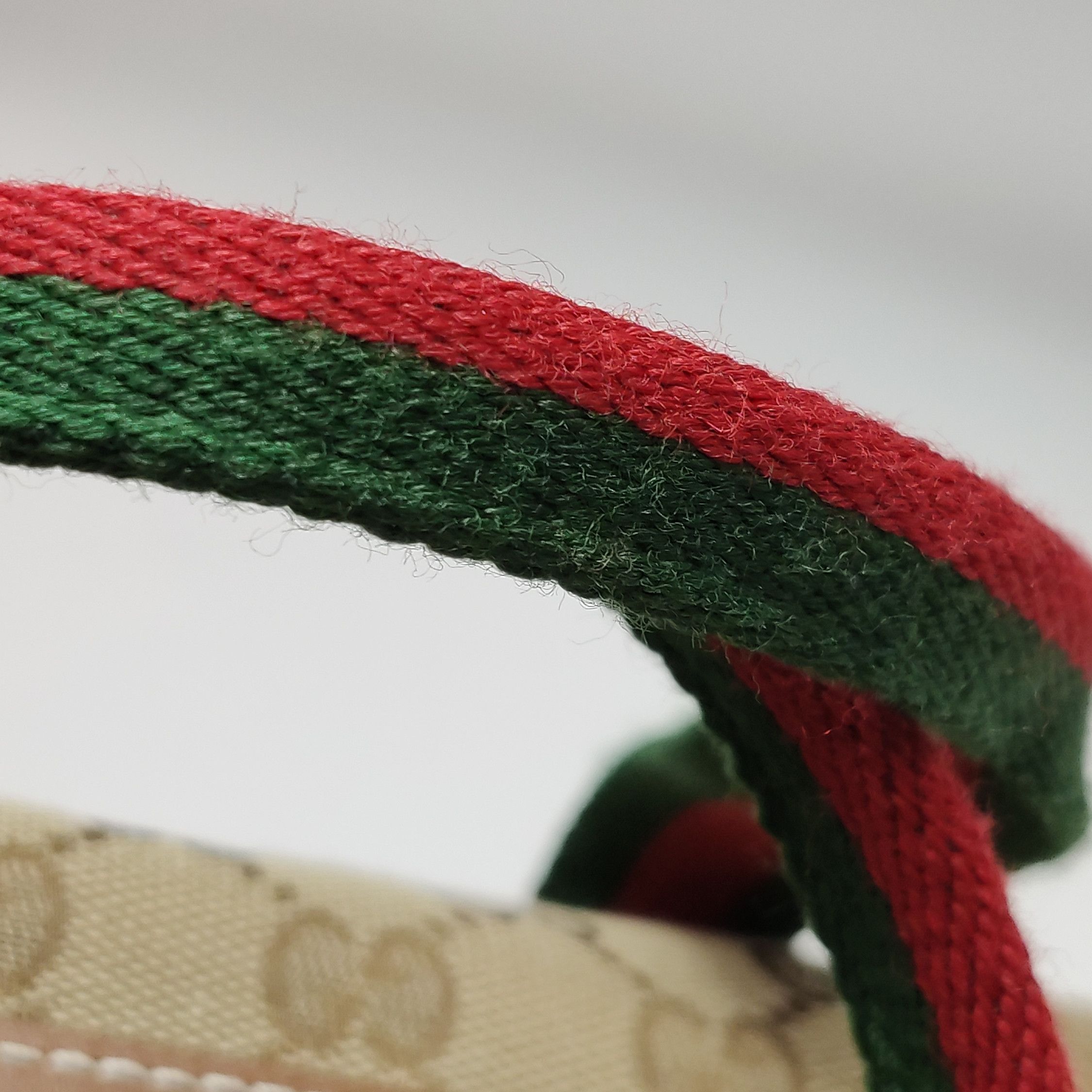 Gucci Gucci Monogram Canvas Web Stripe Handle Bag Size ONE SIZE - 13 Thumbnail