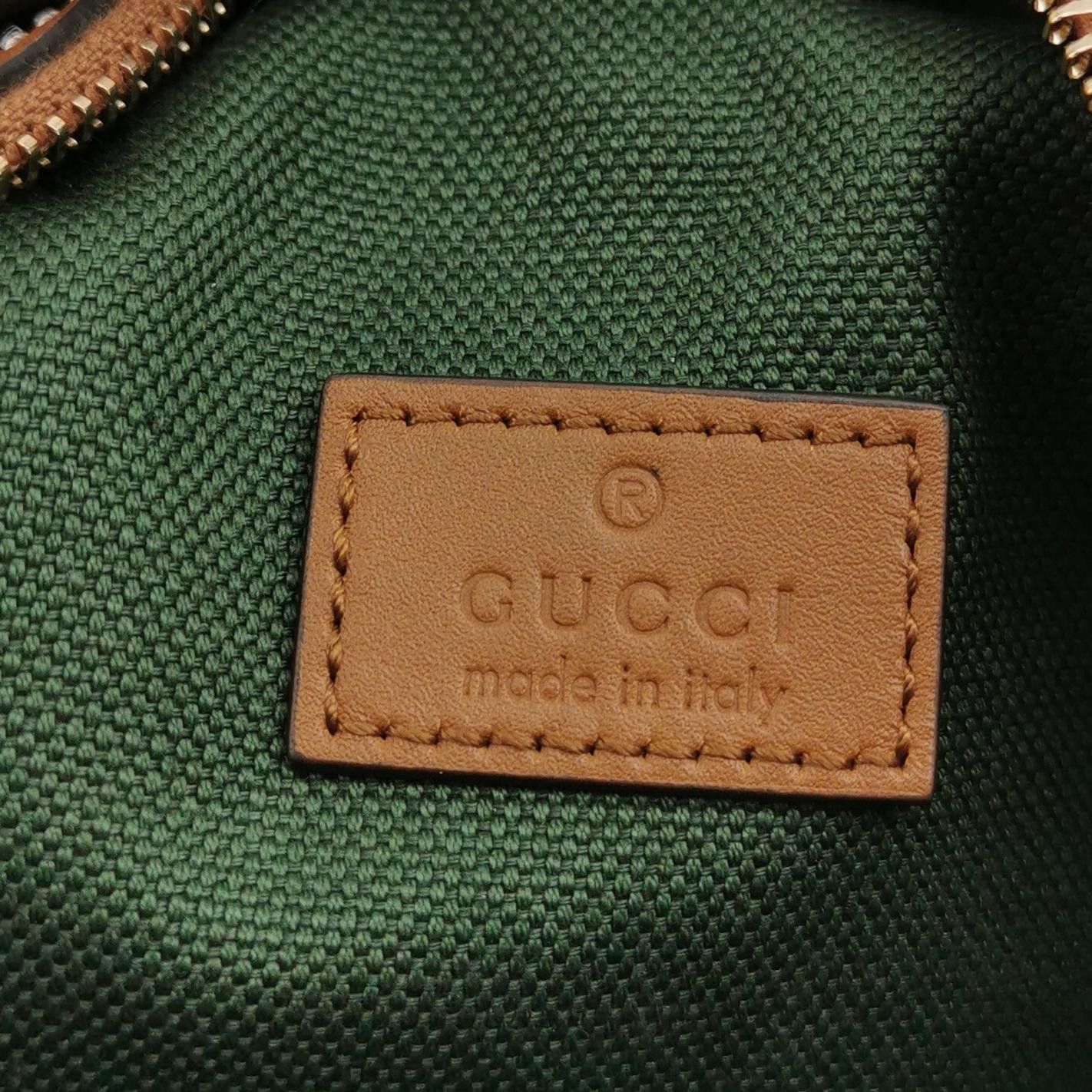 Gucci Gucci Monogram Canvas Web Stripe Handle Bag Size ONE SIZE - 8 Thumbnail