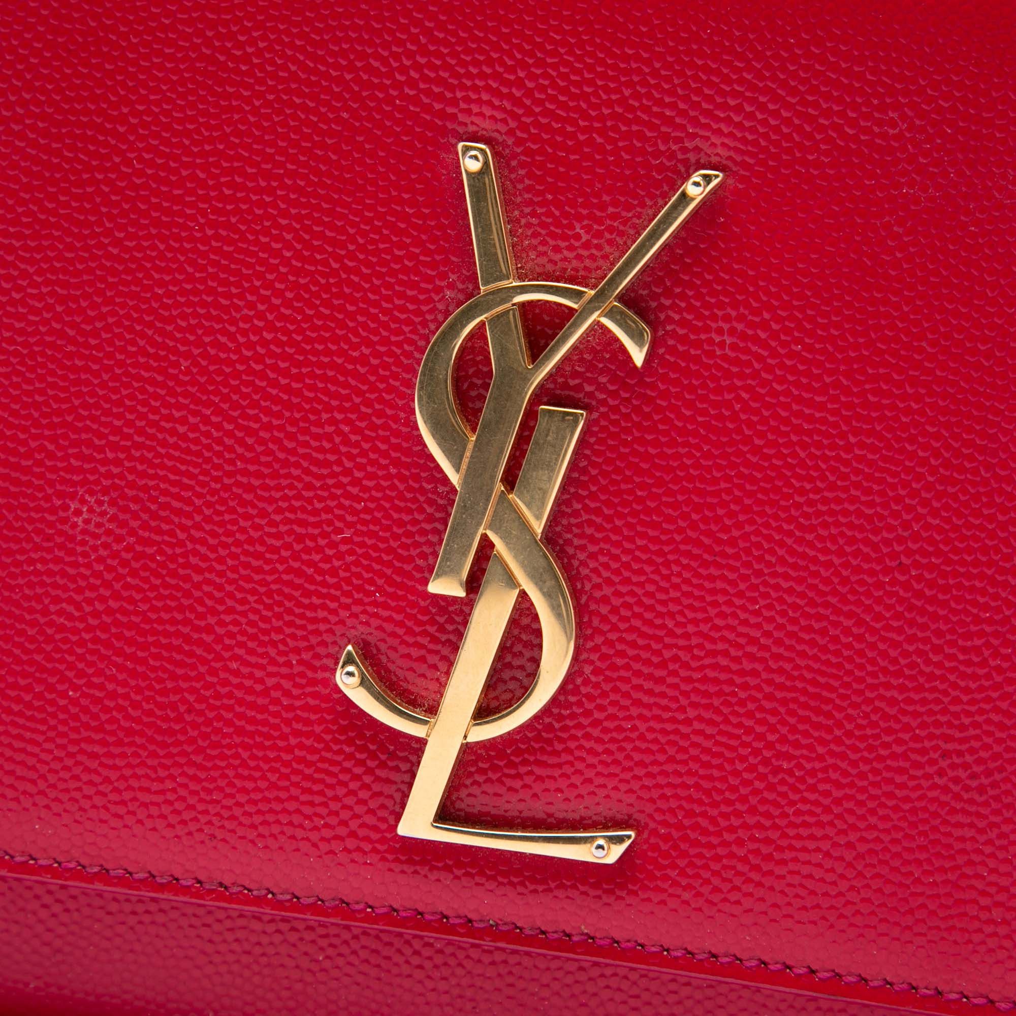 Saint Laurent Paris Grain de Poudre Monogram Cassandre Clutch Size ONE SIZE - 5 Thumbnail
