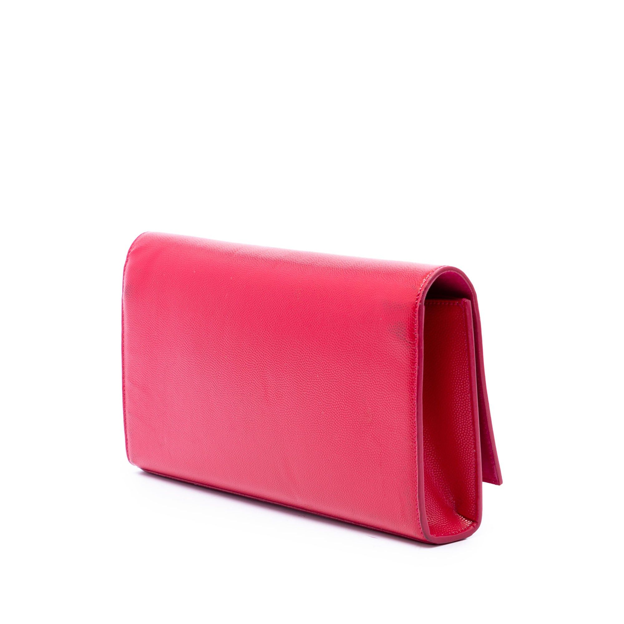 Saint Laurent Paris Grain de Poudre Monogram Cassandre Clutch Size ONE SIZE - 2 Thumbnail