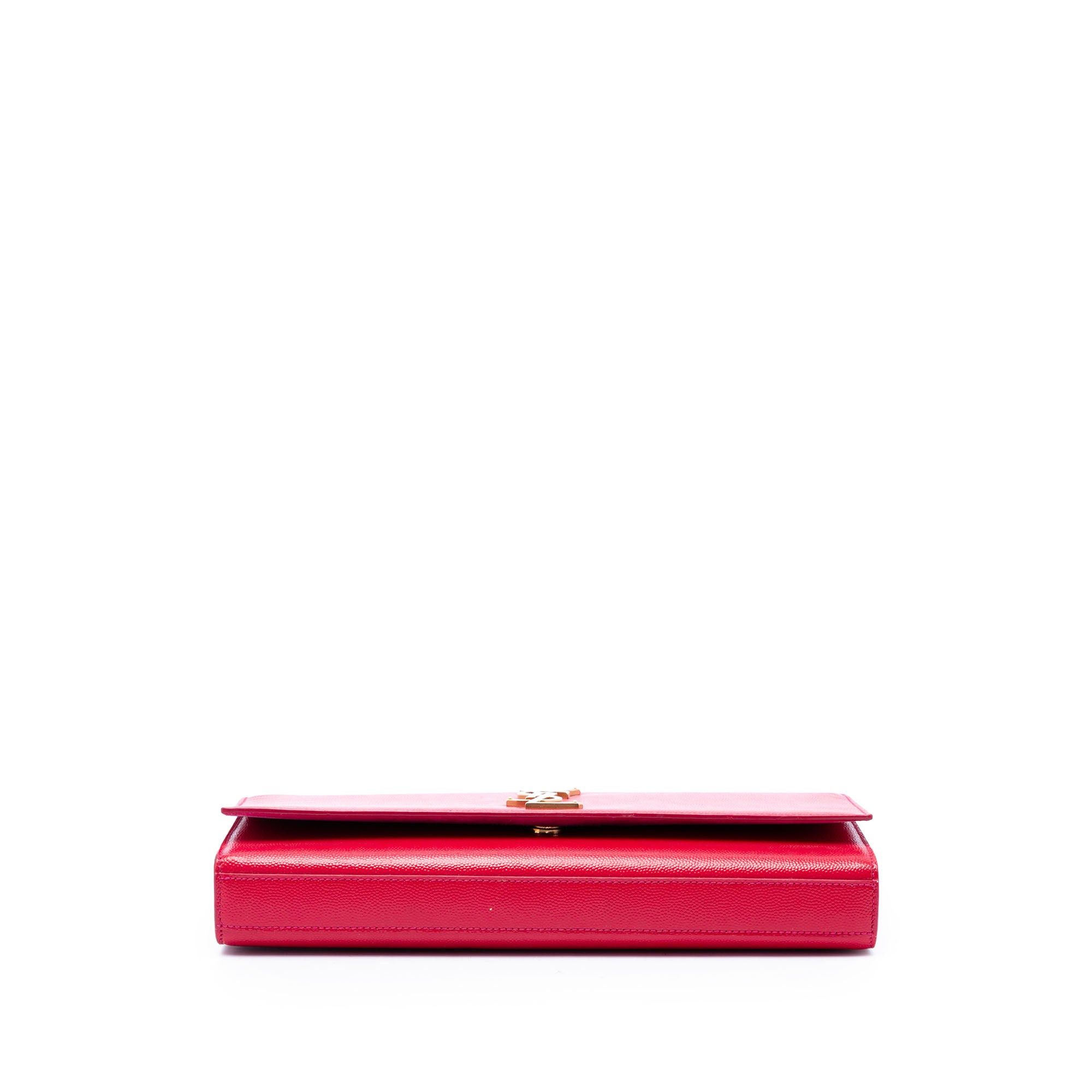 Saint Laurent Paris Grain de Poudre Monogram Cassandre Clutch Size ONE SIZE - 3 Thumbnail