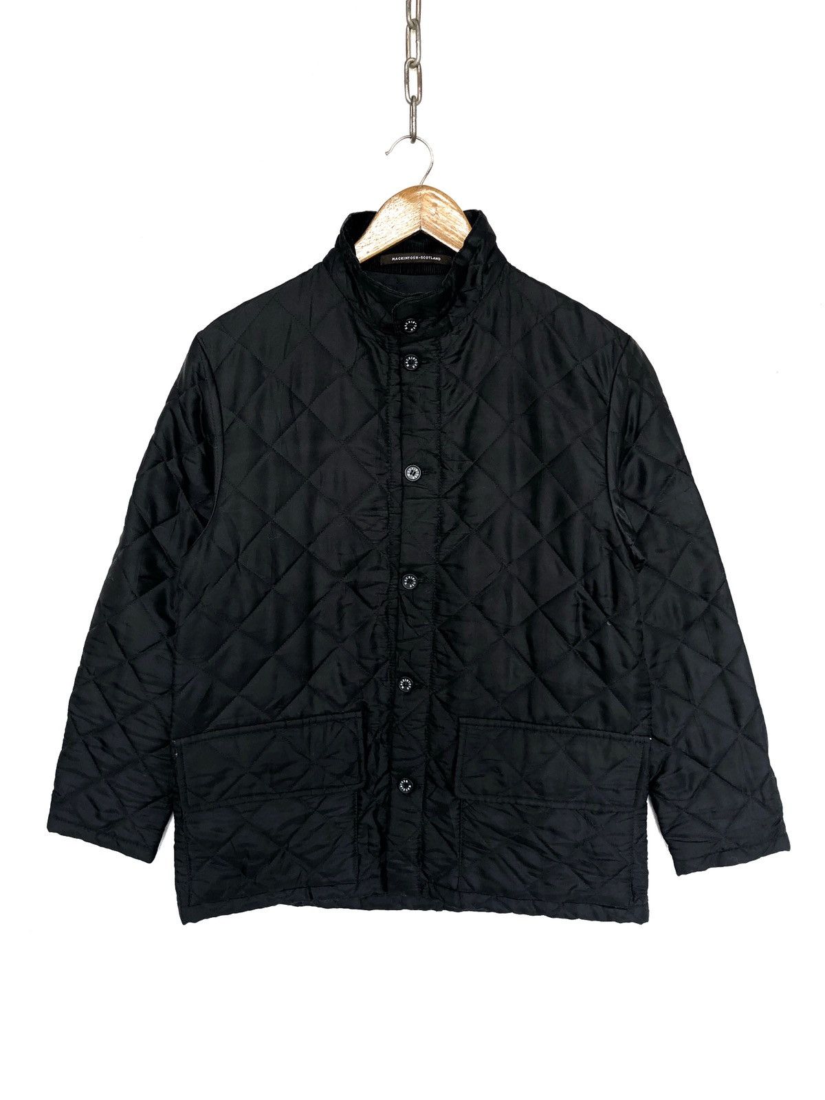 Mackintosh OG Mackintosh Scotland Black Quilted Bomber Jacket Size US M / EU 48-50 / 2 - 1 Thumbnail