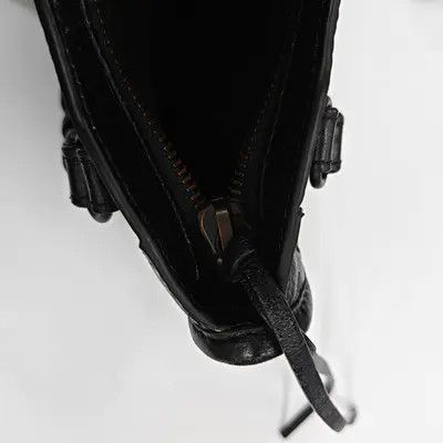 Balenciaga BALENCIAGA Le City Nano black sheepskin stud fringe Motorcycle shoulder bag hand Size ONE SIZE - 18 Thumbnail