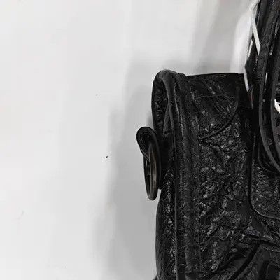 Balenciaga BALENCIAGA Le City Nano black sheepskin stud fringe Motorcycle shoulder bag hand Size ONE SIZE - 14 Thumbnail