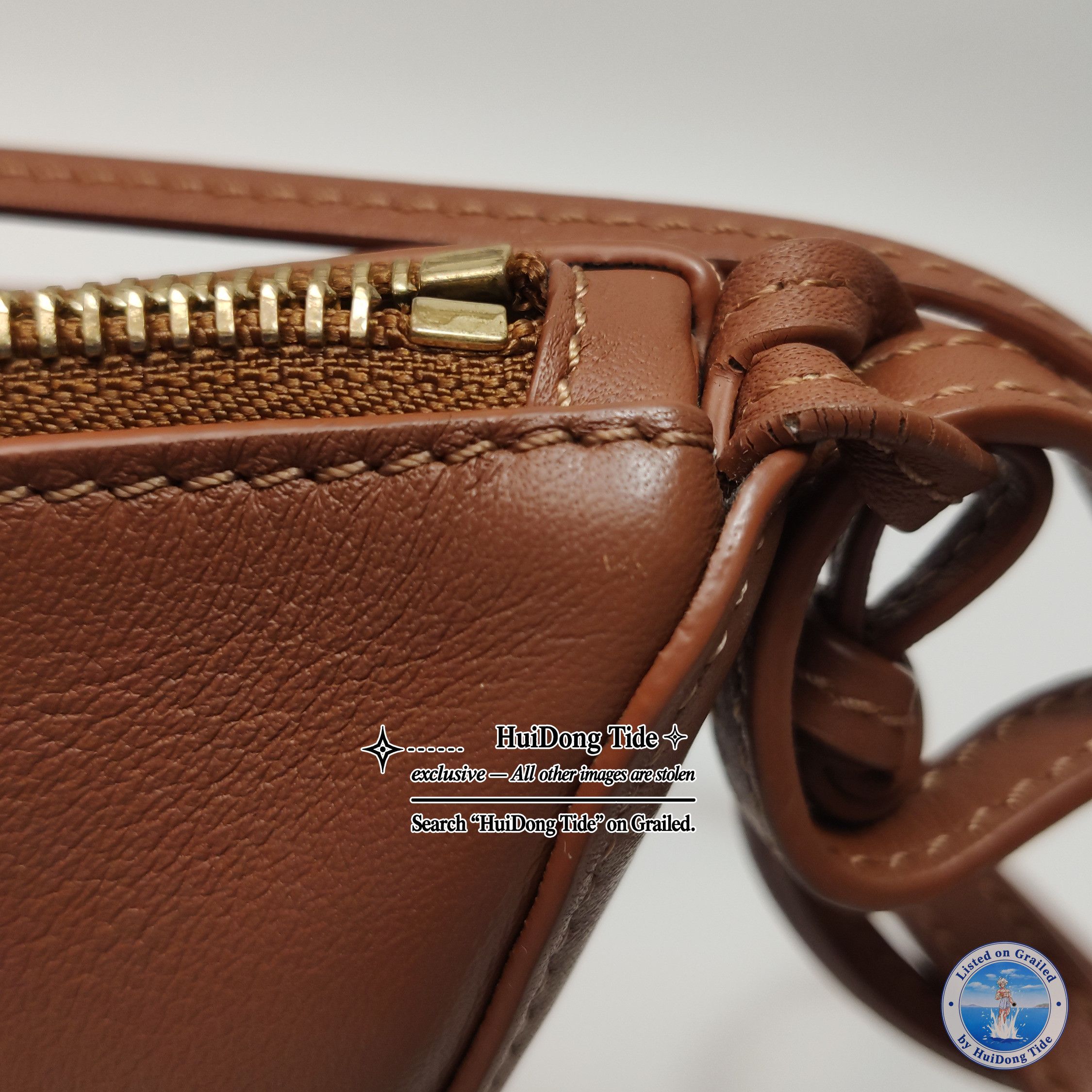 Loewe Loewe Mini Hammock Leather Bag Brown Size One Size Size ONE SIZE - 13 Thumbnail