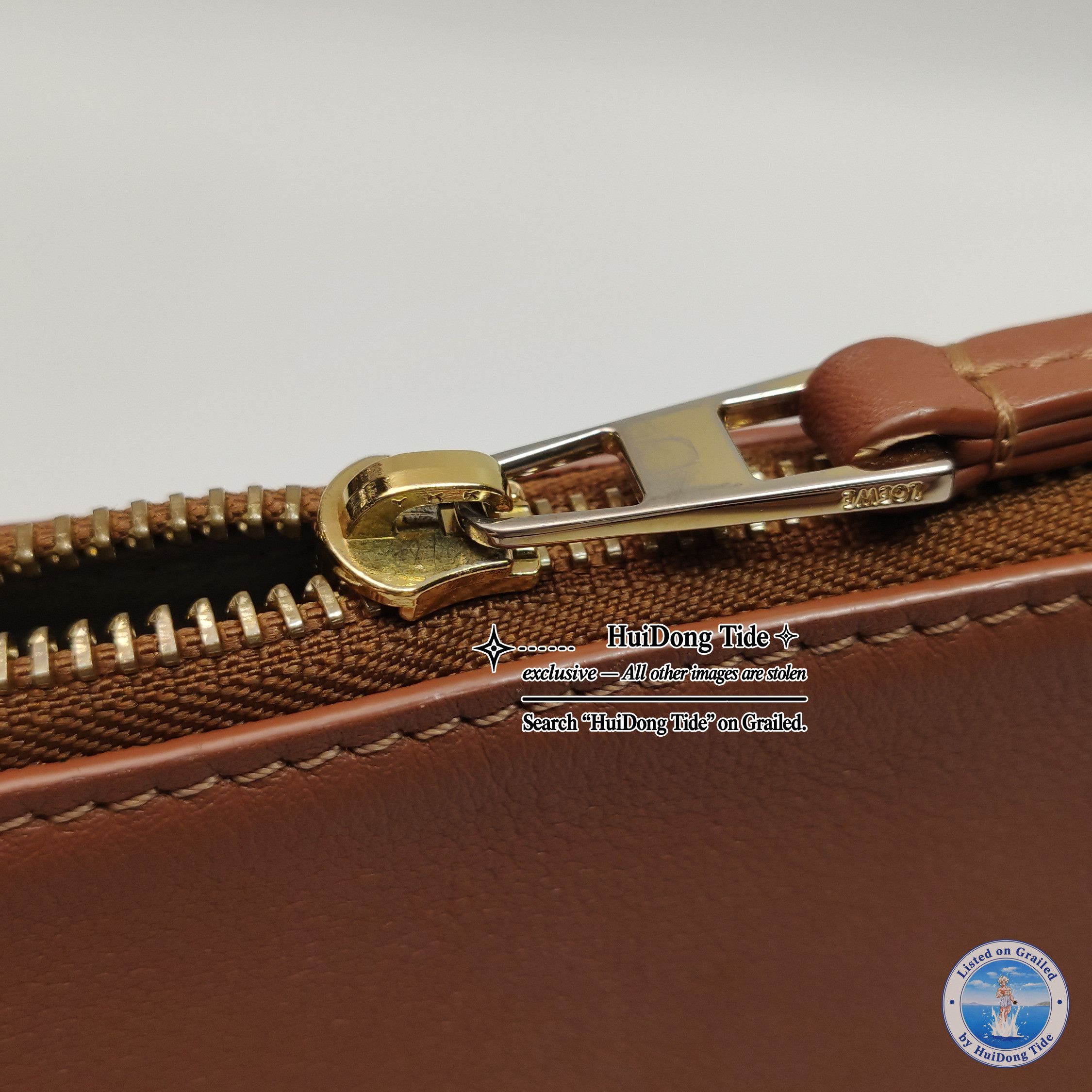 Loewe Loewe Mini Hammock Leather Bag Brown Size One Size Size ONE SIZE - 7 Thumbnail