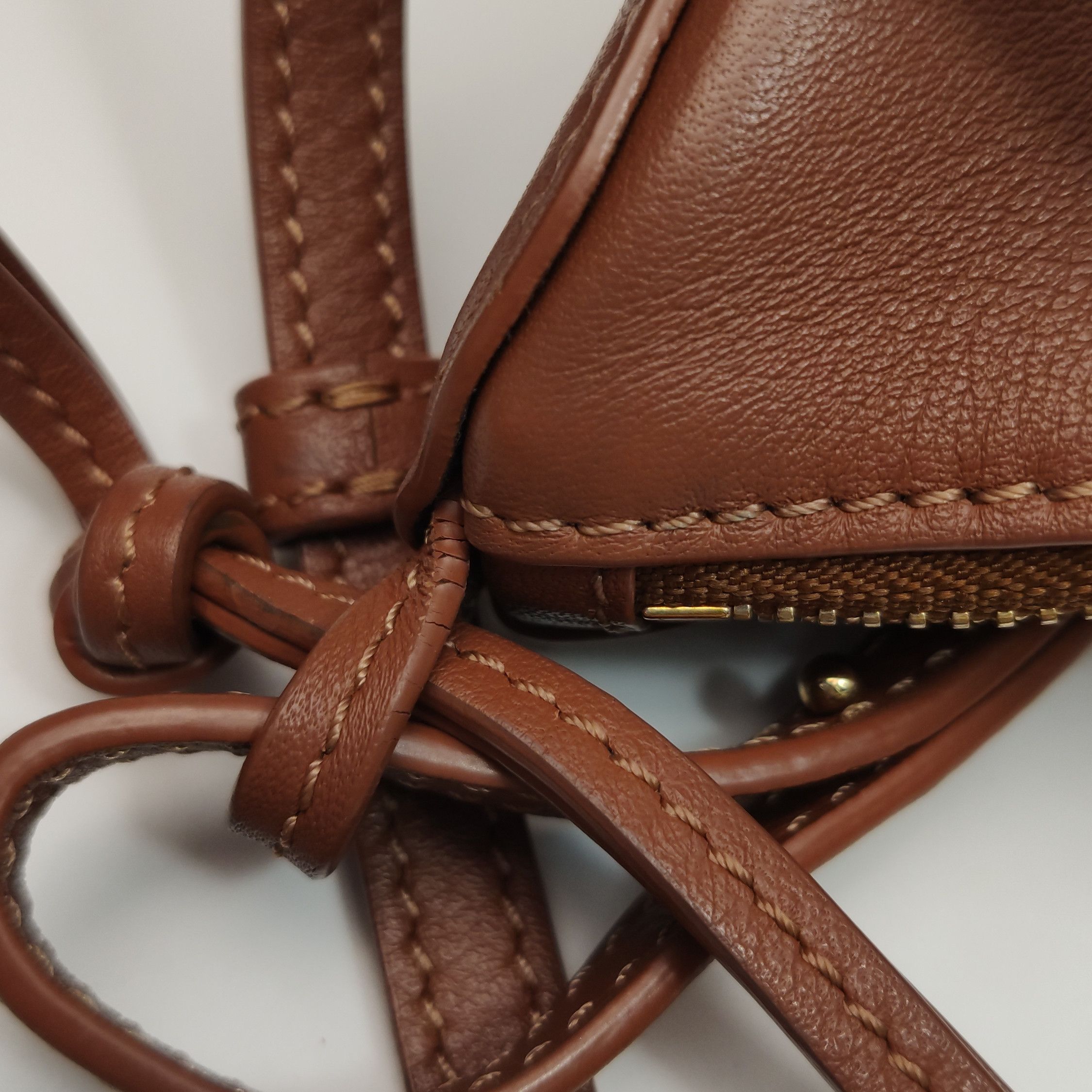 Loewe Loewe Mini Hammock Leather Bag Brown Size One Size Size ONE SIZE - 15 Thumbnail