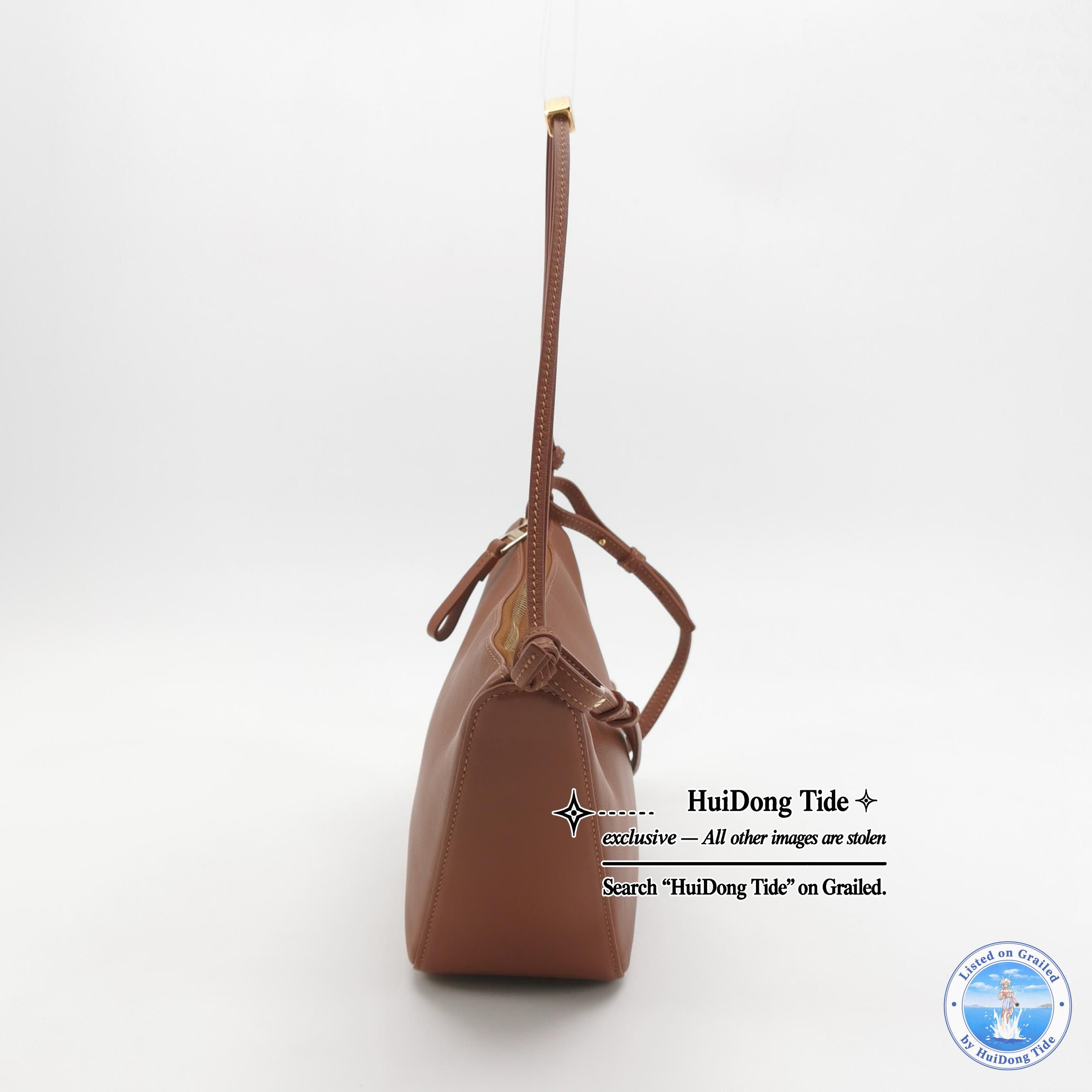 Loewe Loewe Mini Hammock Leather Bag Brown Size One Size Size ONE SIZE - 3 Thumbnail