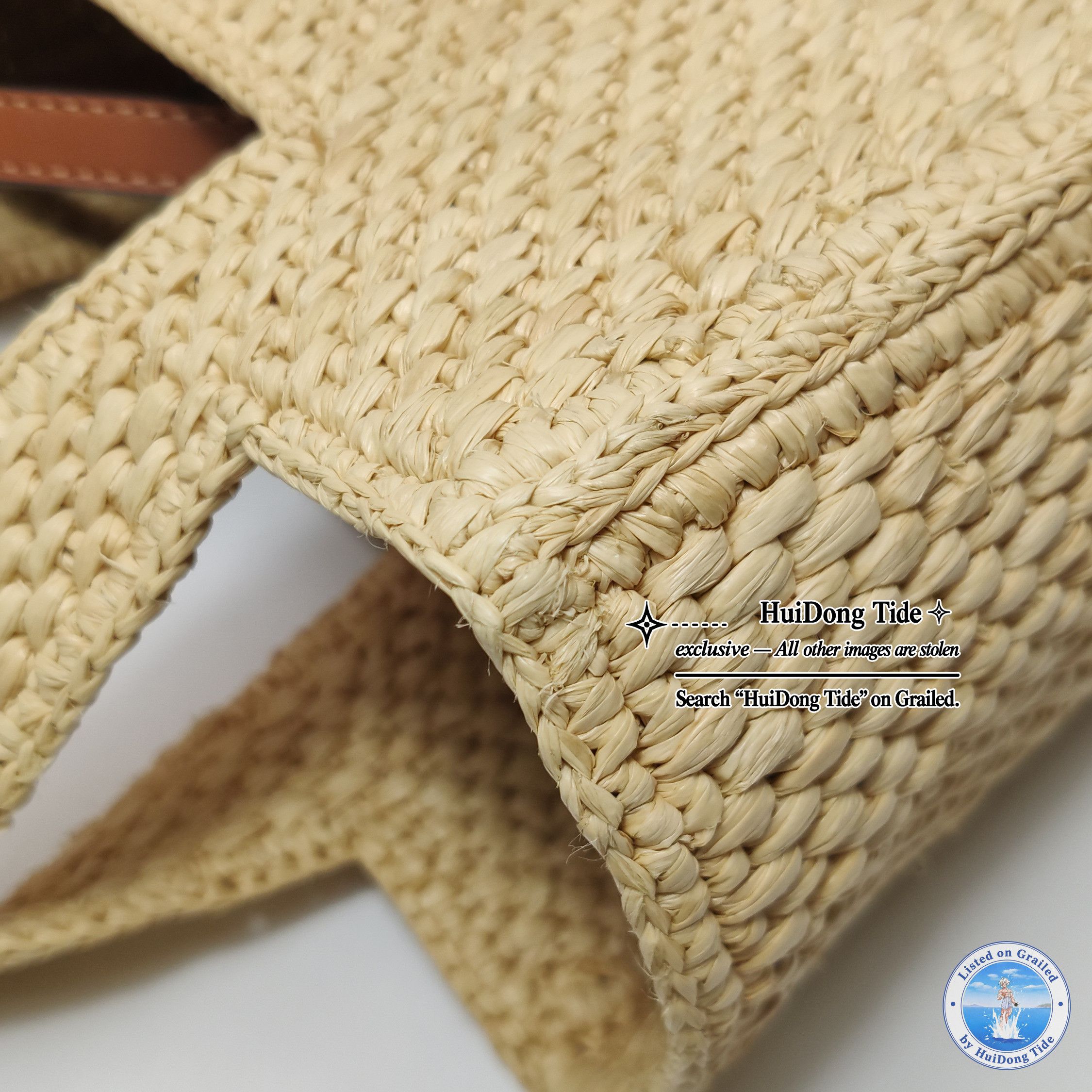 Loewe Loewe Raffia Logo Tote Bag ONE SIZE Size ONE SIZE - 12 Thumbnail