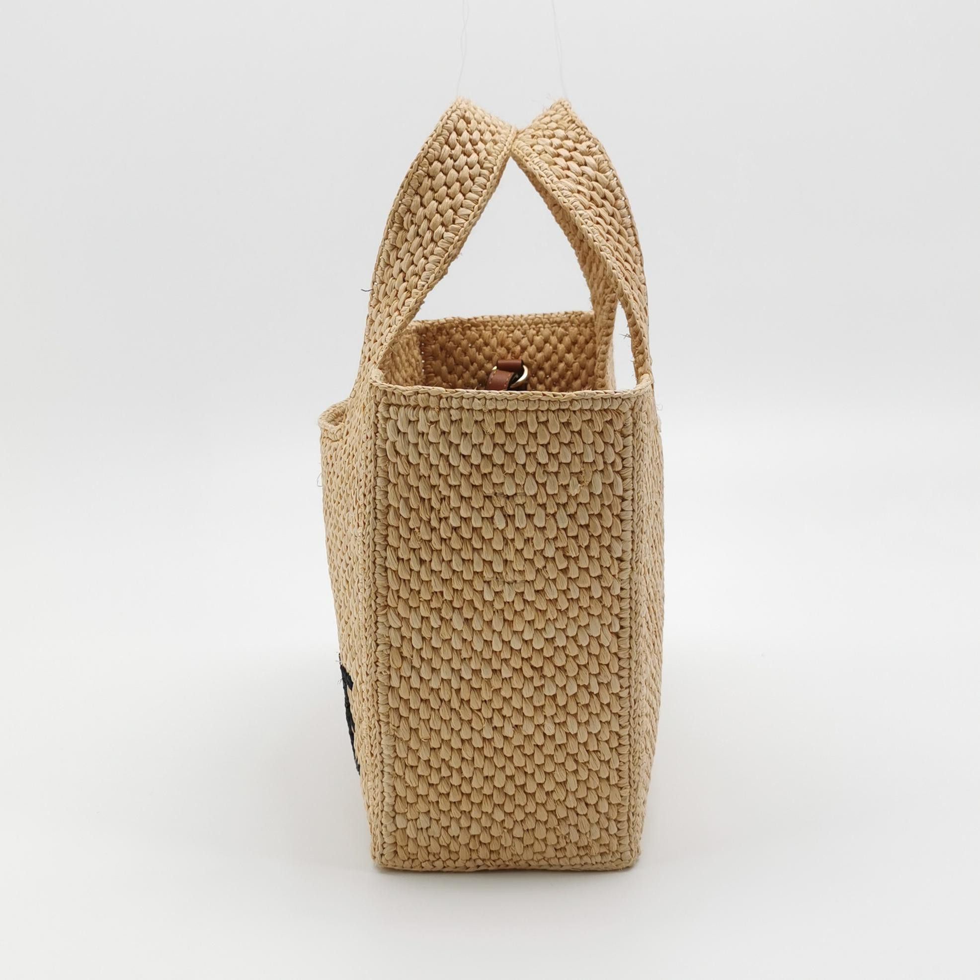 Loewe Loewe Raffia Logo Tote Bag ONE SIZE Size ONE SIZE - 3 Thumbnail