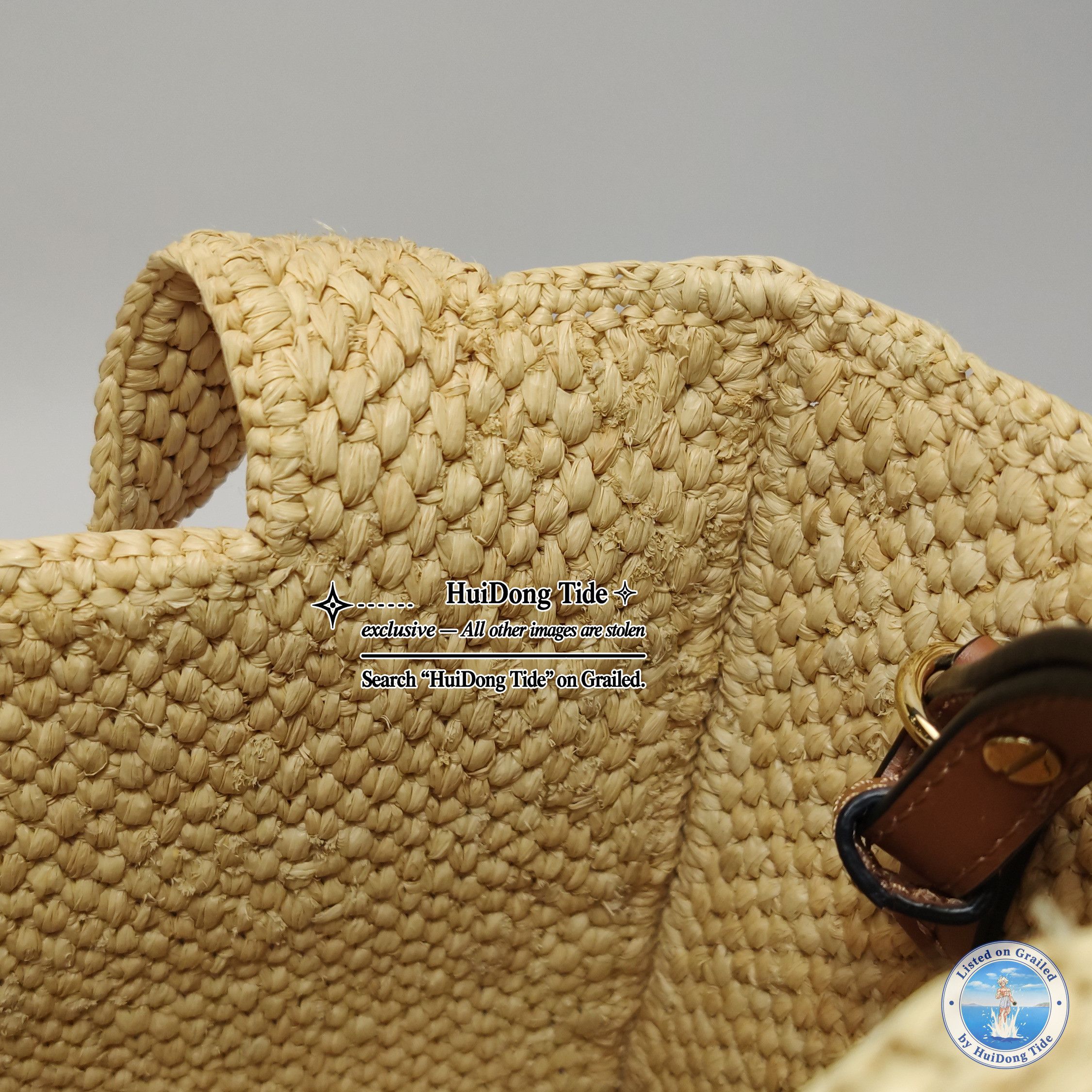 Loewe Loewe Raffia Logo Tote Bag ONE SIZE Size ONE SIZE - 10 Thumbnail