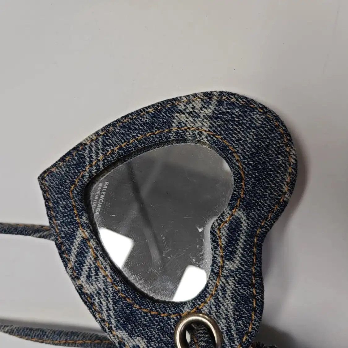 Balenciaga BALENCIAGA Le Cagole light blue denim stud jacquard Motorcycle shoulder bag hand Size ONE SIZE - 11 Thumbnail