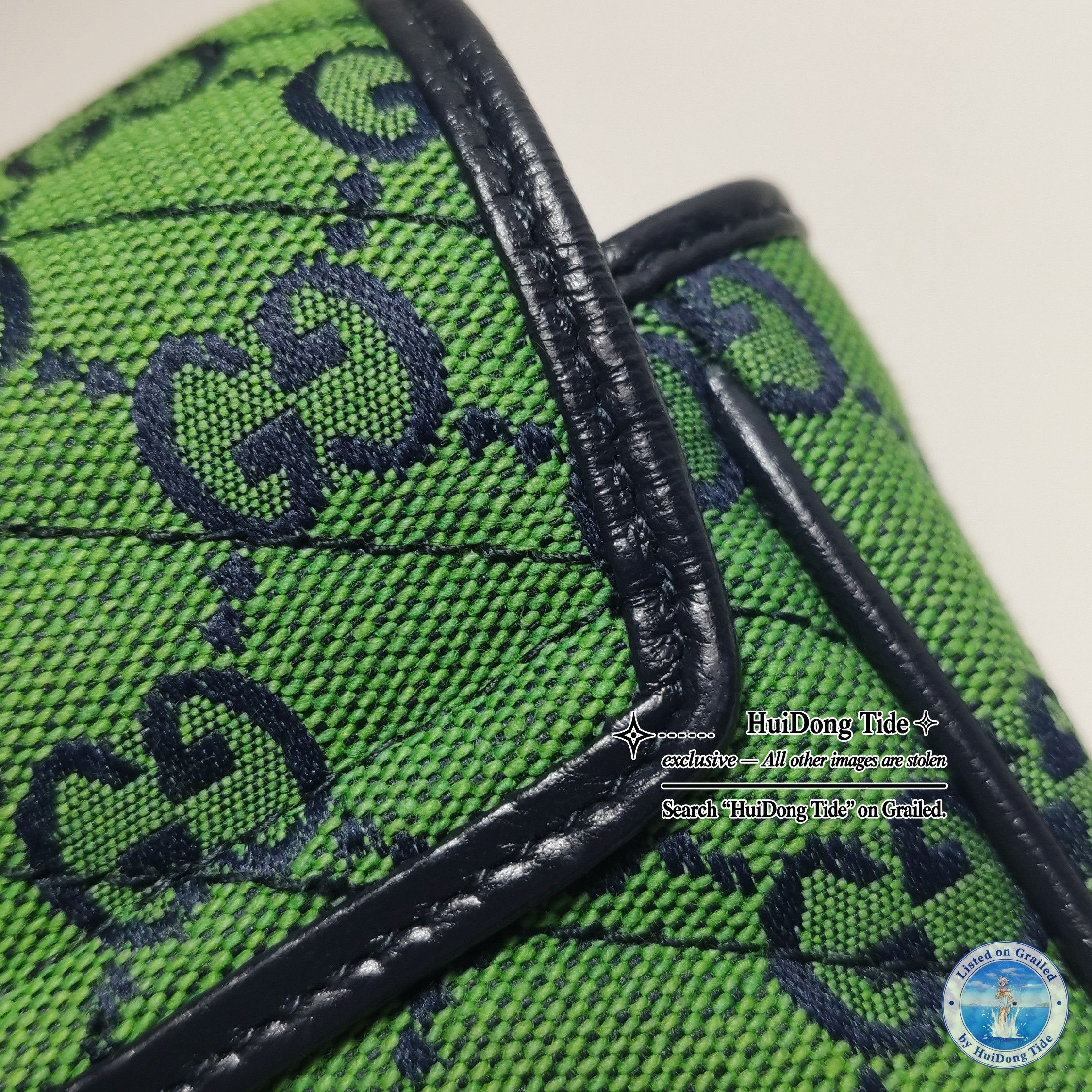 Gucci Gucci GG Marmont Green Canvas Shoulder Bag Size ONE SIZE - 8 Thumbnail