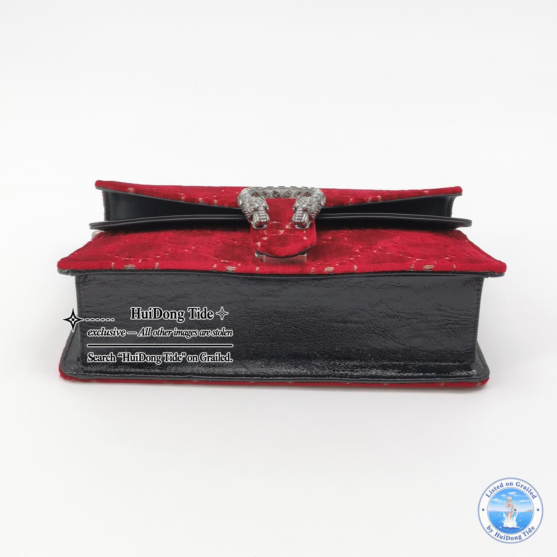 Gucci Gucci Dionysus Velvet Red Shoulder Bag Size ONE SIZE - 4 Thumbnail