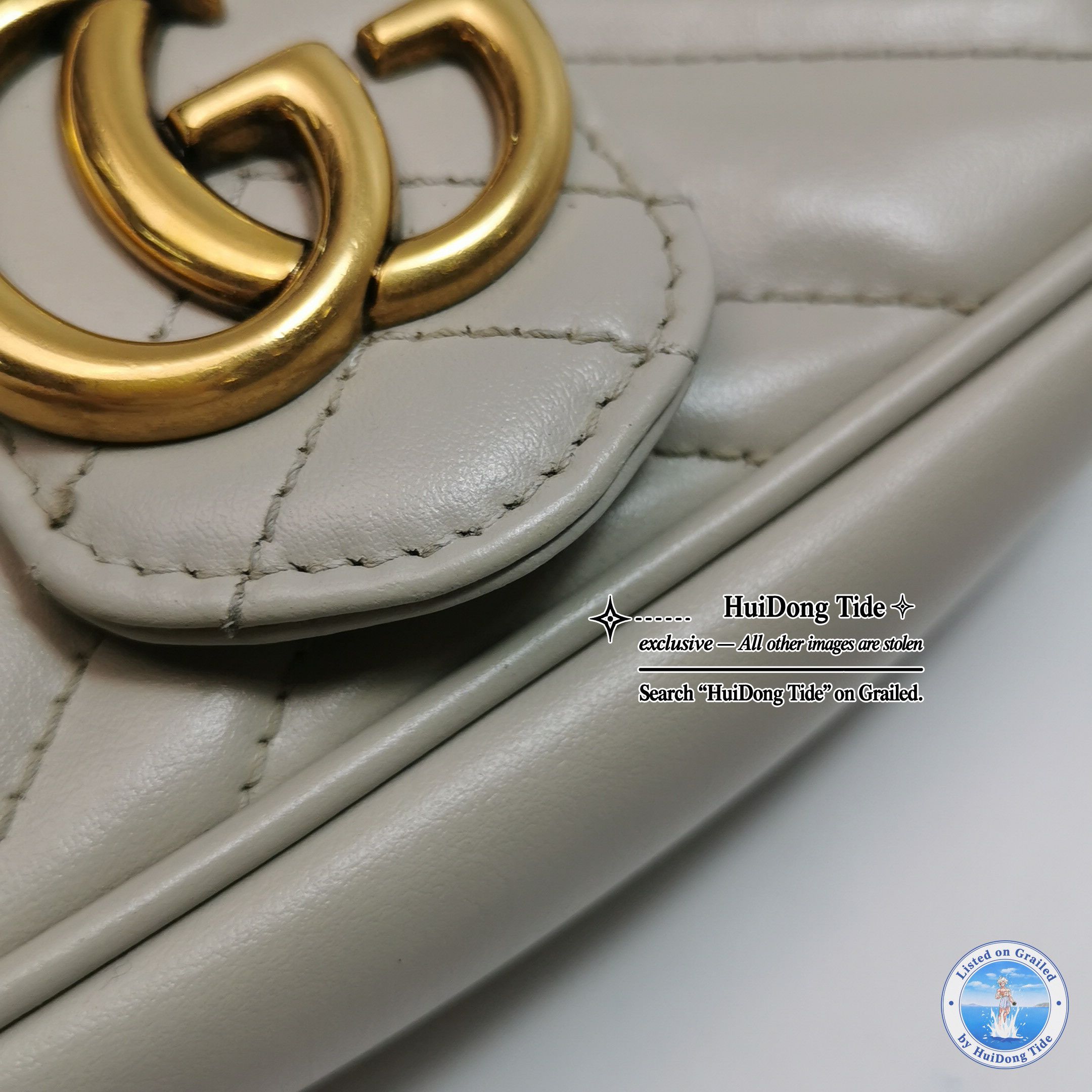 Gucci Gucci Marmont V-Quilted Leather Shoulder Bag Size OS Size ONE SIZE - 14 Thumbnail