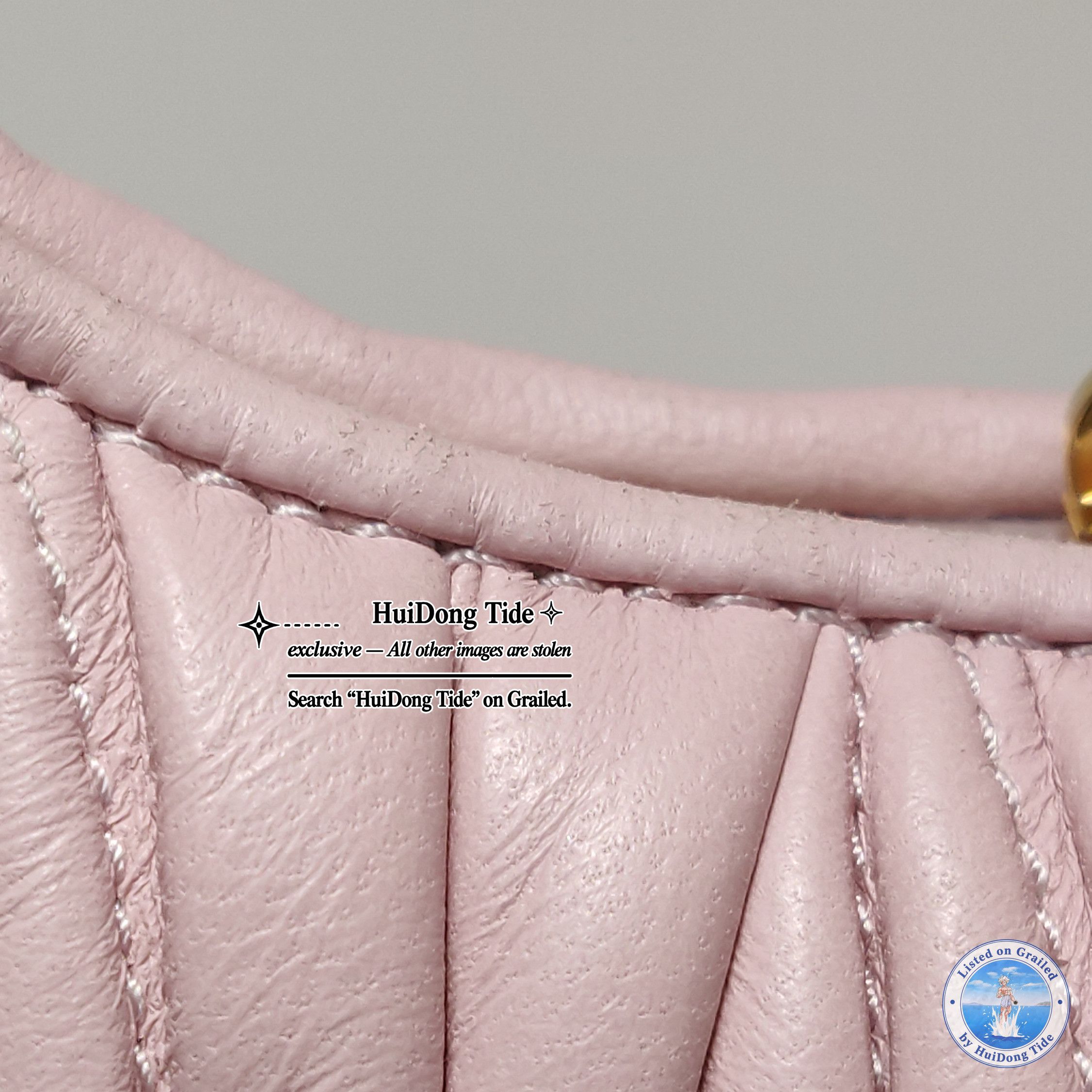 Miu Miu Miu Miu Wander Matelassé Leather Mini Bag Pink Size ONE SIZE - 16 Thumbnail