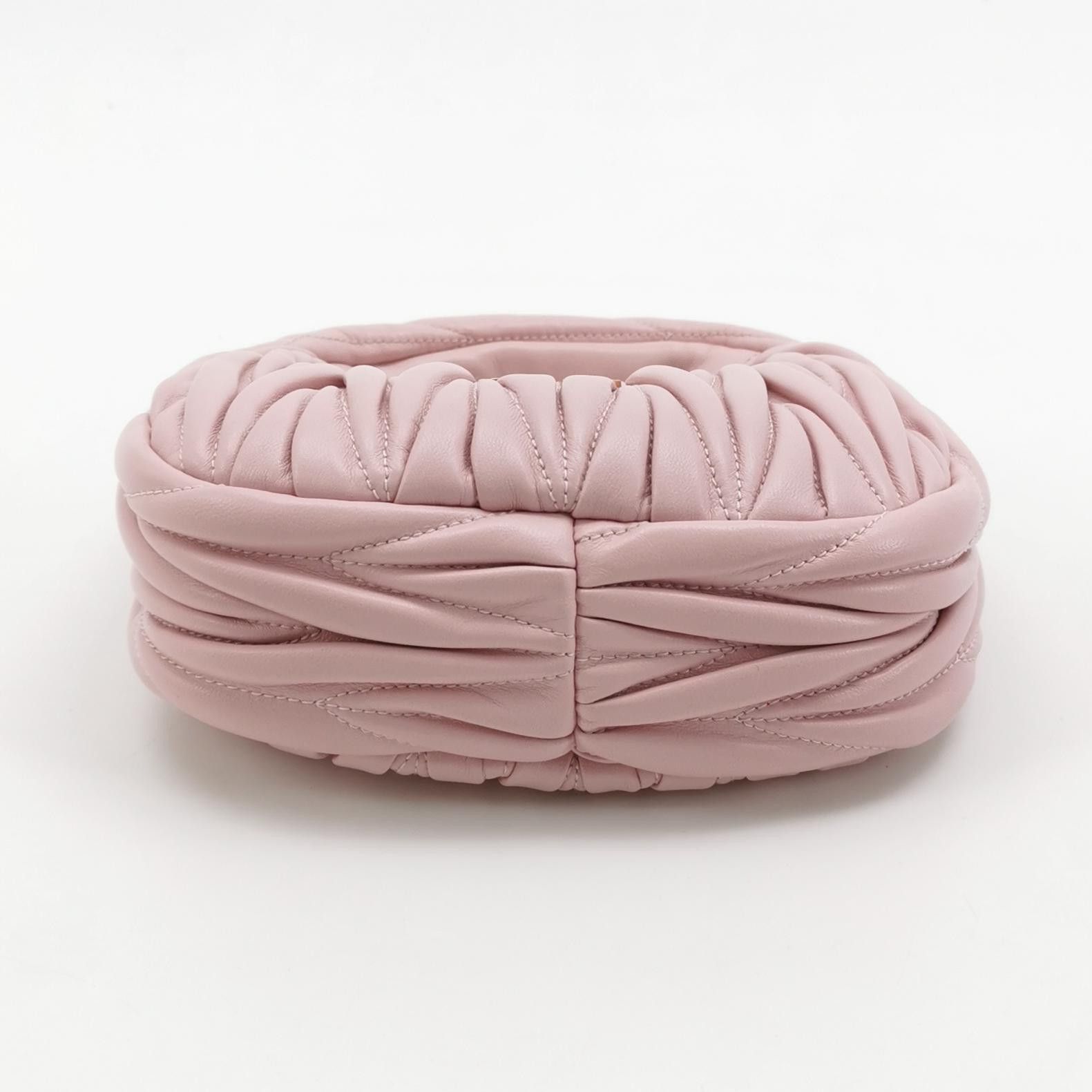 Miu Miu Miu Miu Wander Matelassé Leather Mini Bag Pink Size ONE SIZE - 6 Thumbnail