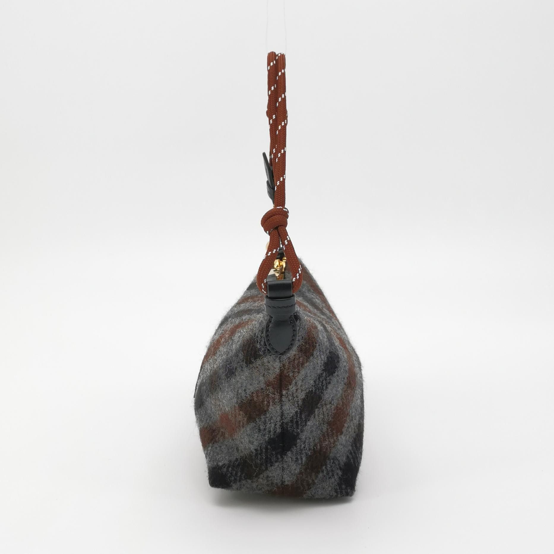 Miu Miu Miu Miu Plaid Wool Shoulder Bag One Size Size ONE SIZE - 3 Thumbnail