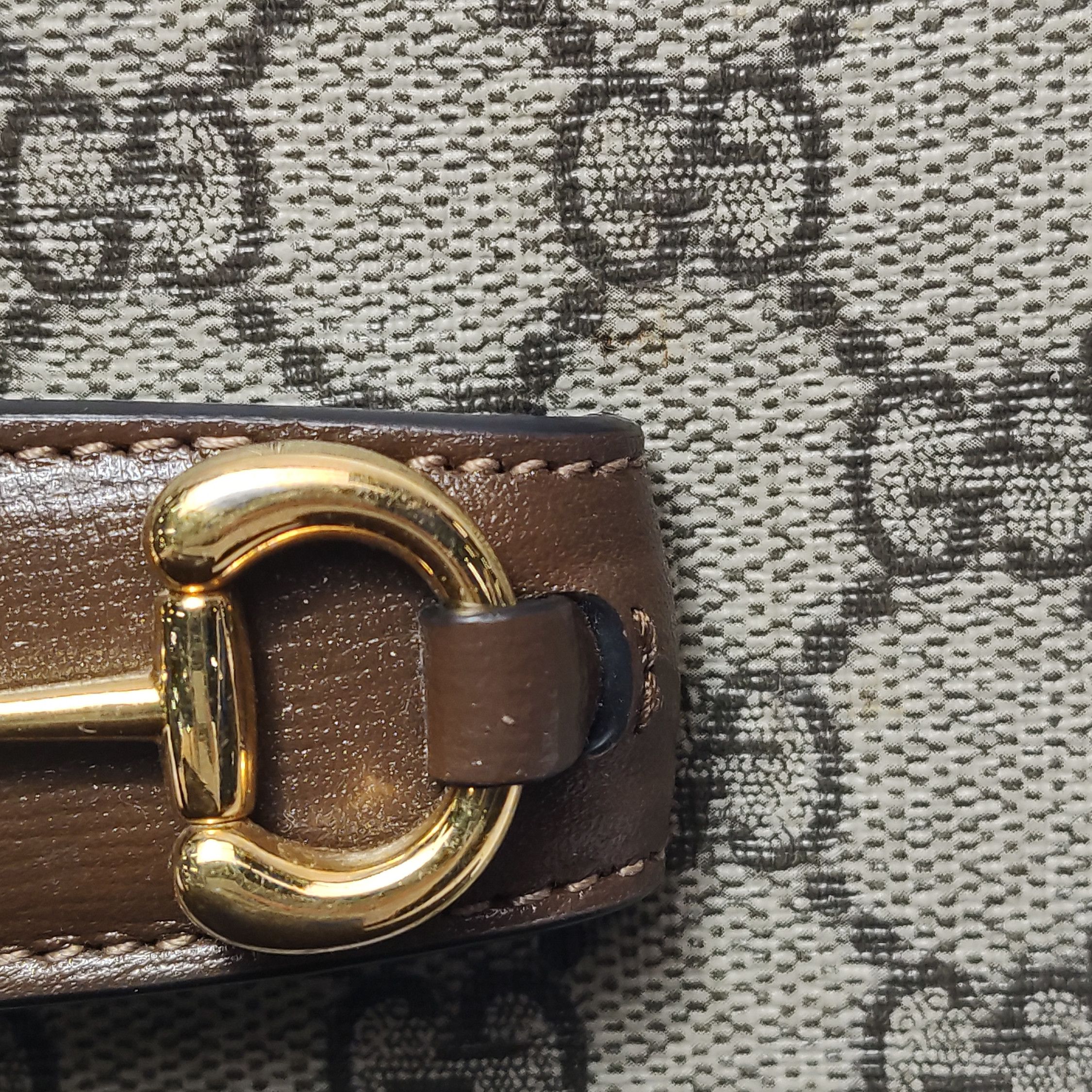 Gucci Gucci 1955 GG Supreme Horsebit Shoulder Bag Small Size ONE SIZE - 13 Thumbnail