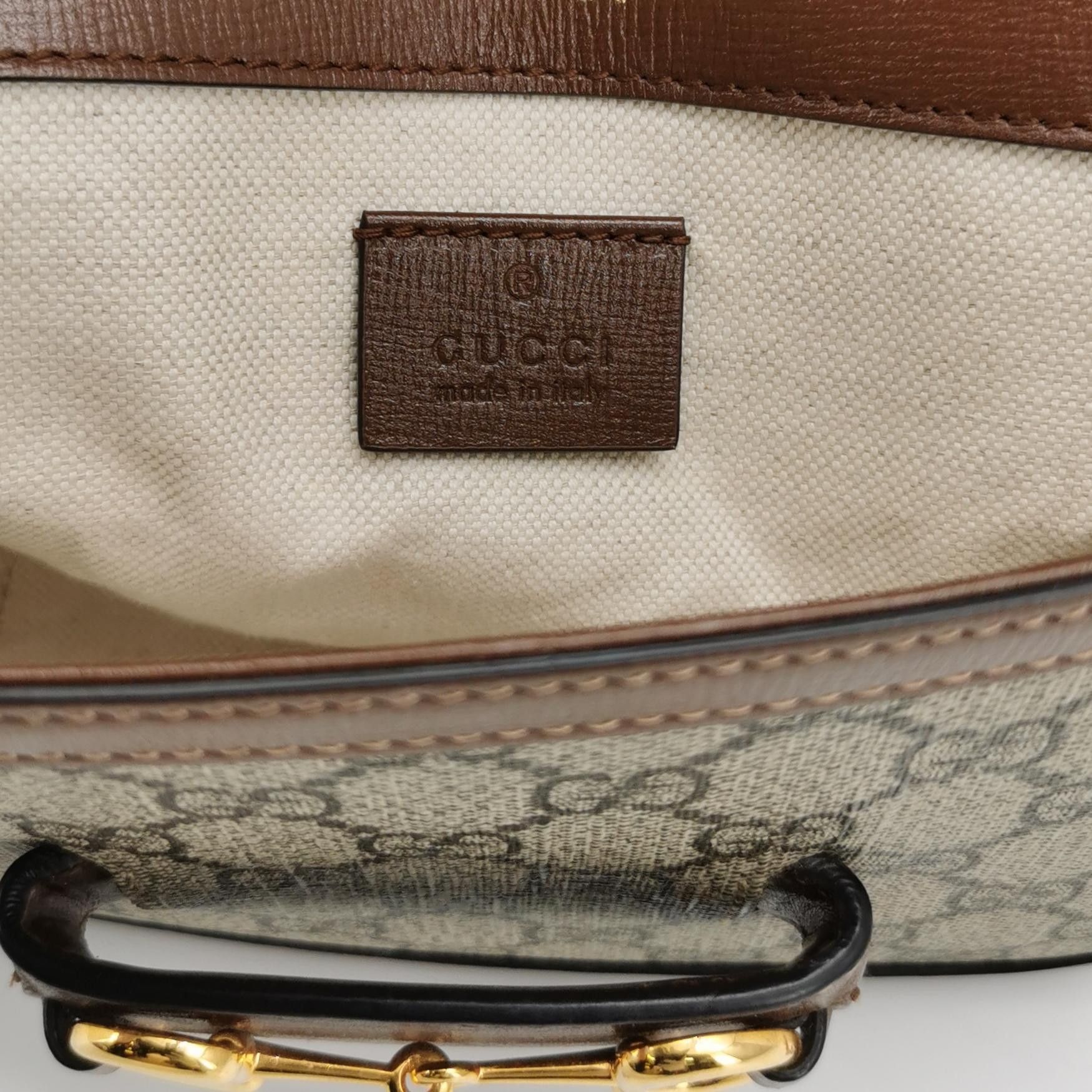 Gucci Gucci 1955 GG Supreme Horsebit Shoulder Bag Small Size ONE SIZE - 8 Thumbnail
