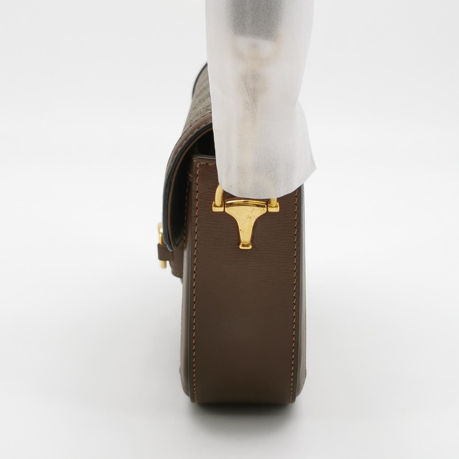 Gucci Gucci 1955 GG Supreme Horsebit Shoulder Bag Small Size ONE SIZE - 3 Thumbnail