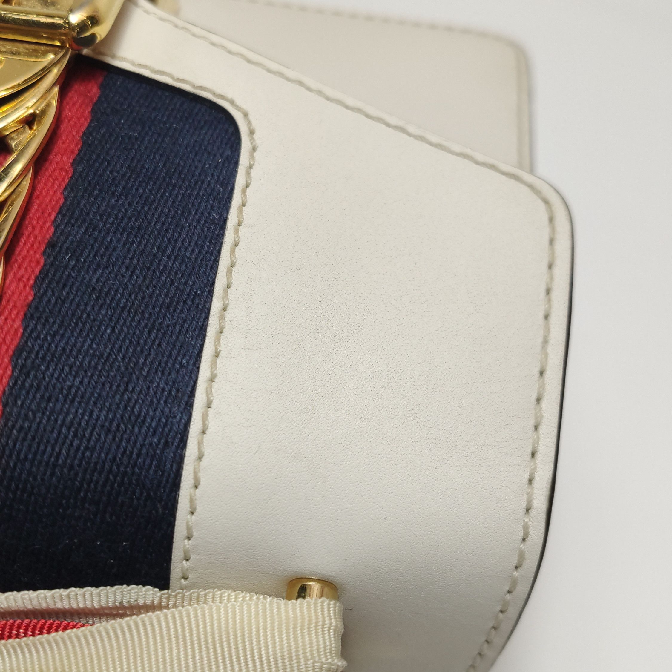 Gucci Gucci Sylvie Leather Web Stripe Shoulder Bag ONE SIZE Size ONE SIZE - 19 Thumbnail
