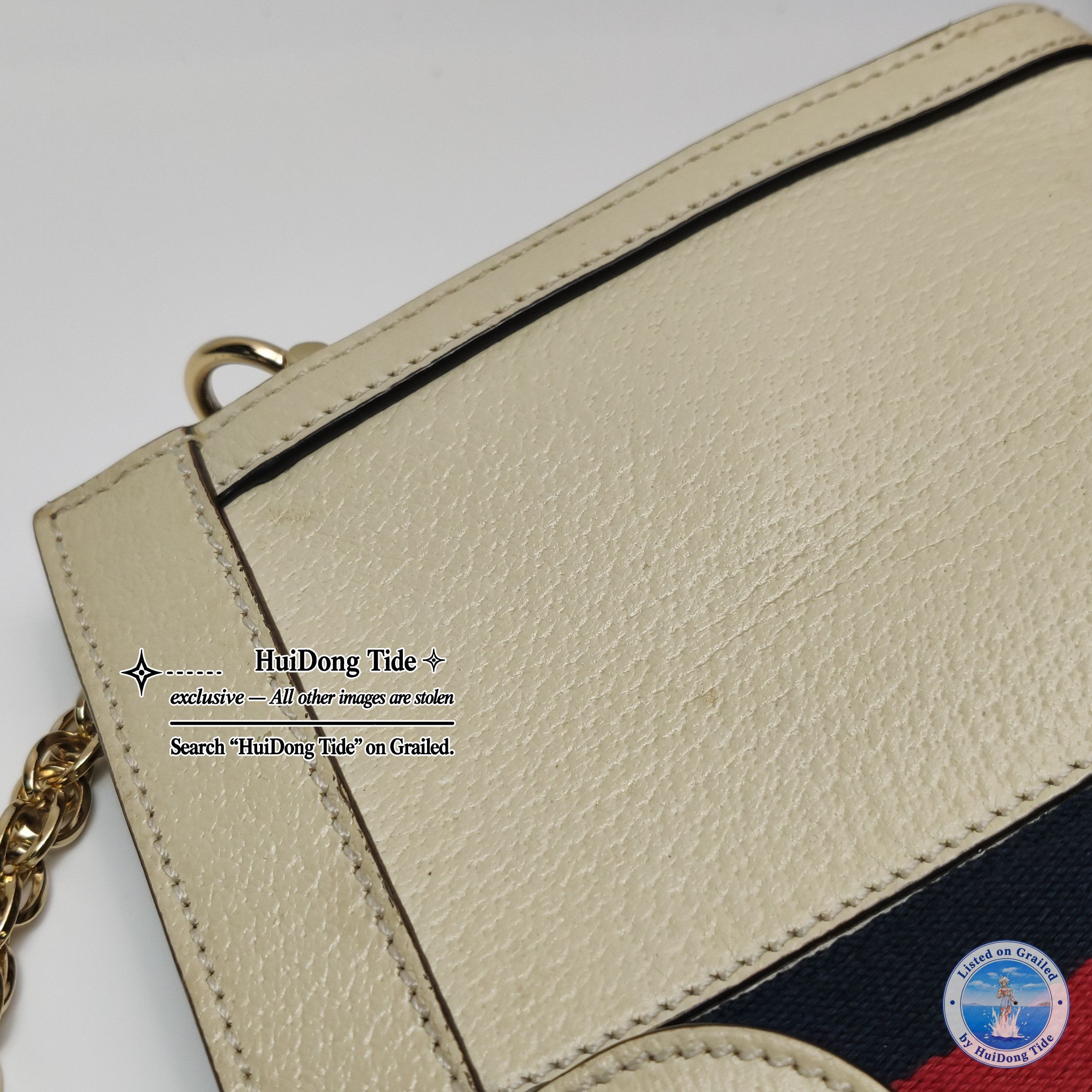 Gucci Gucci Ophidia Stripe Leather Shoulder Bag Size ONE SIZE - 20 Thumbnail