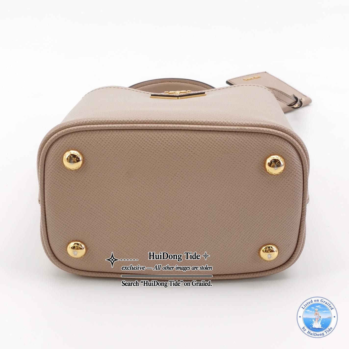 Prada Prada Panier Saffiano Leather Mini Handle Bag Size ONE SIZE - 6 Thumbnail