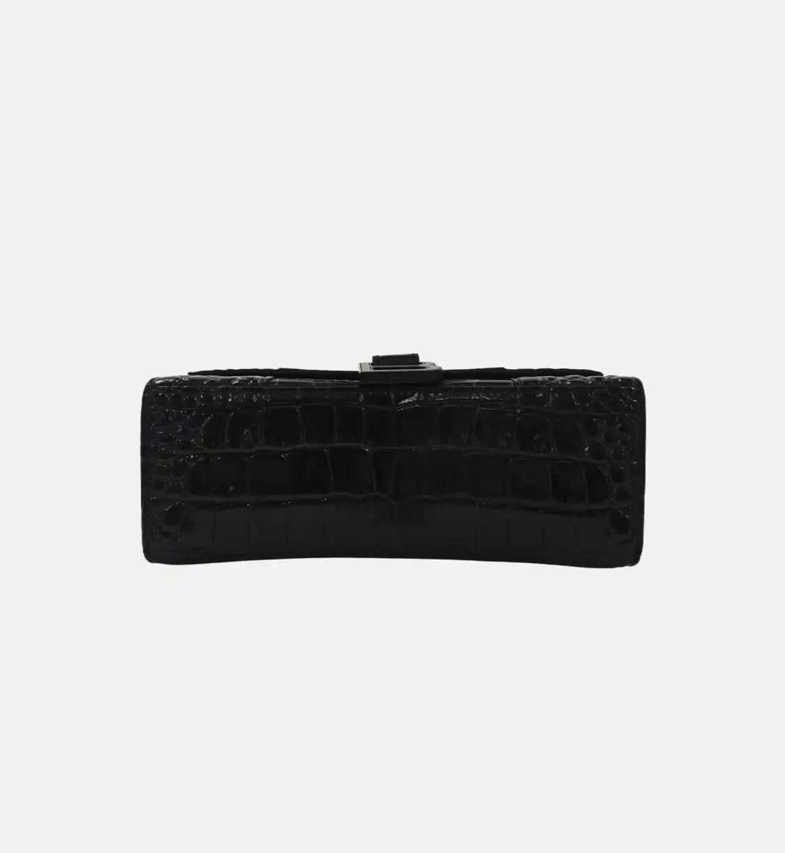 Balenciaga BALENCIAGA Hourglass ultra Small black cowhide leather crocodile Hourglass shoul Size ONE SIZE - 6 Thumbnail