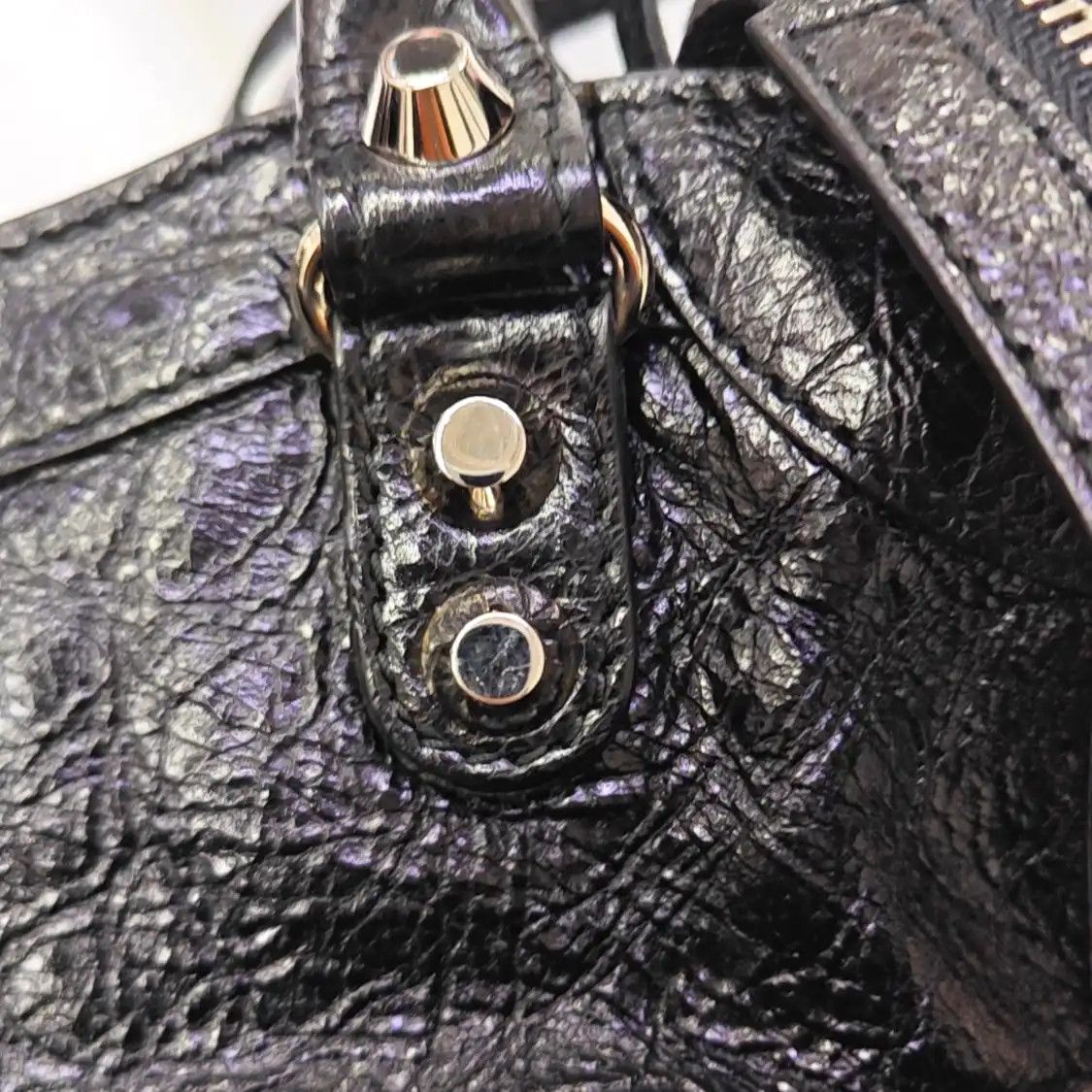 Balenciaga BALENCIAGA Classic City mini black sheepskin Motorcycle shoulder bag crossbody b Size ONE SIZE - 16 Thumbnail