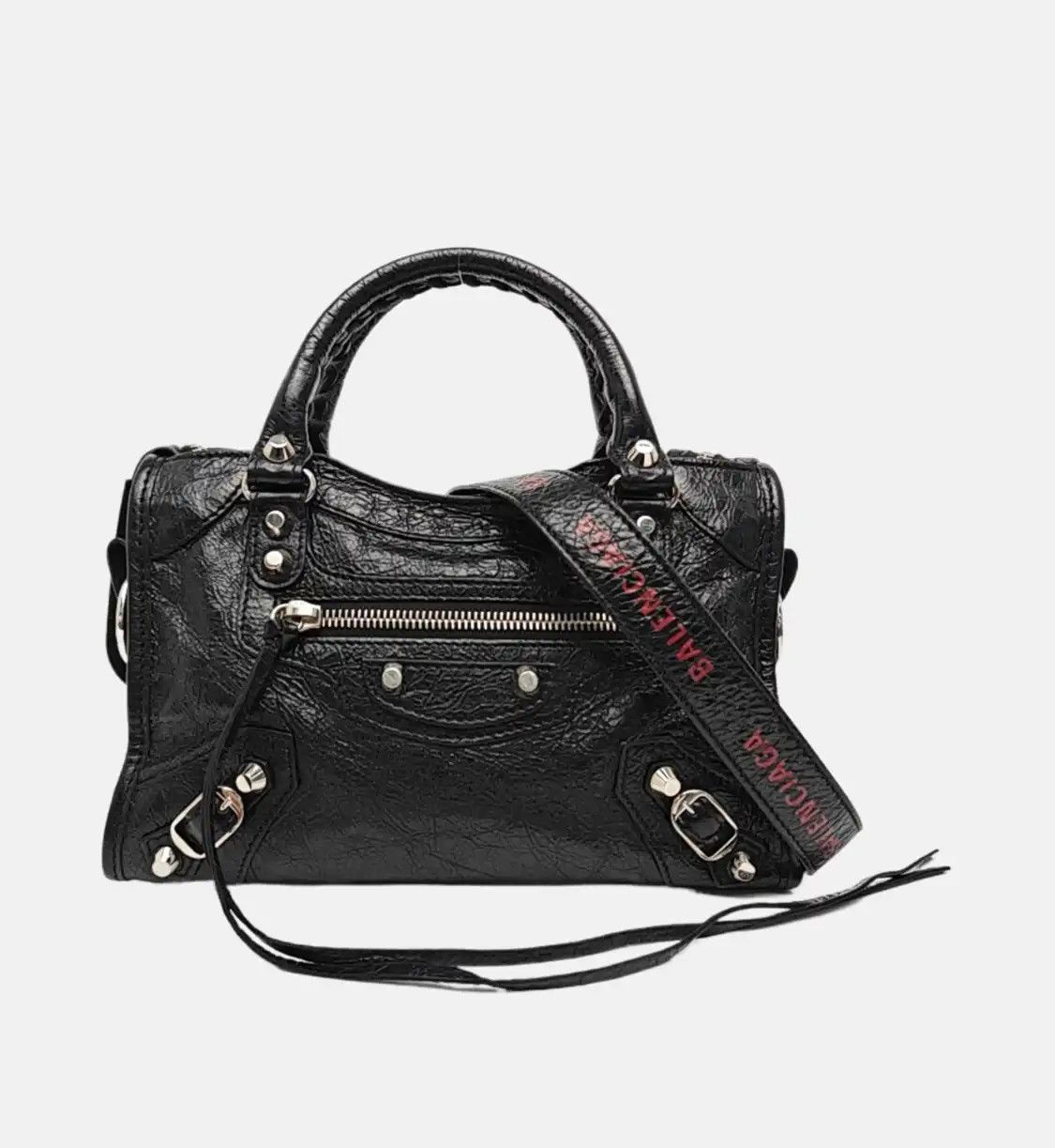 Balenciaga BALENCIAGA Classic City mini black sheepskin Motorcycle shoulder bag crossbody b Size ONE SIZE - 8 Thumbnail