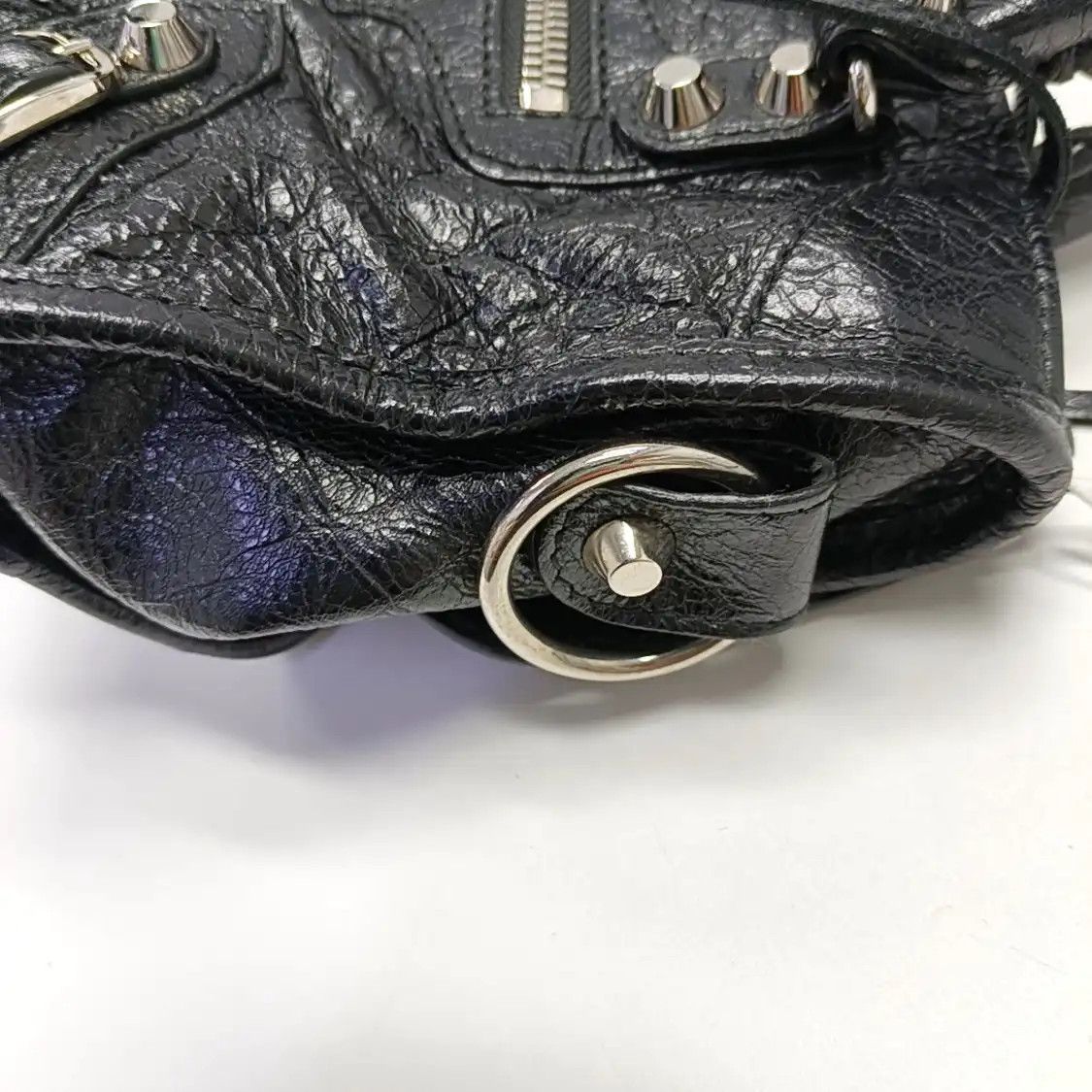 Balenciaga BALENCIAGA Classic City mini black sheepskin Motorcycle shoulder bag crossbody b Size ONE SIZE - 13 Thumbnail