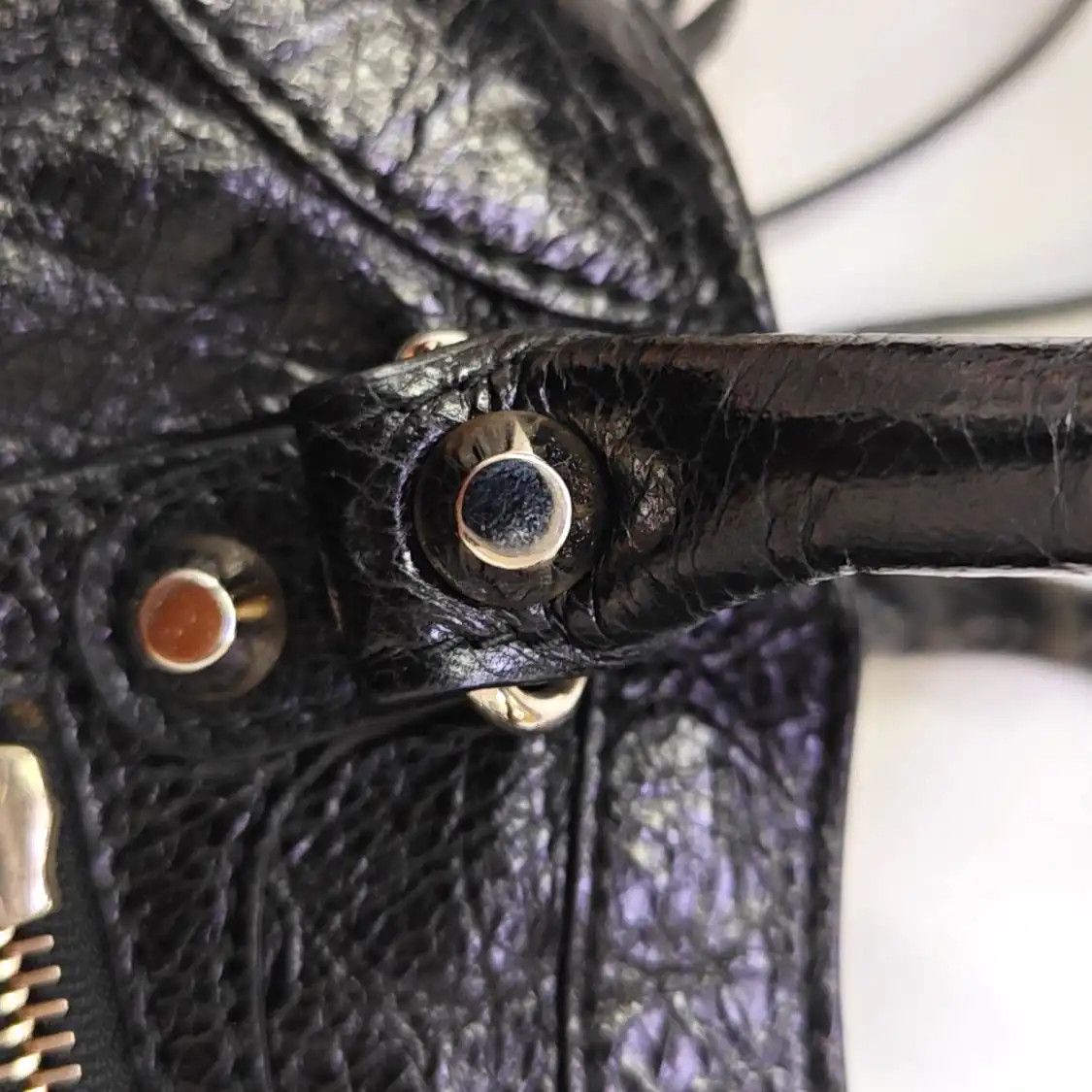 Balenciaga BALENCIAGA Classic City mini black sheepskin Motorcycle shoulder bag crossbody b Size ONE SIZE - 12 Thumbnail