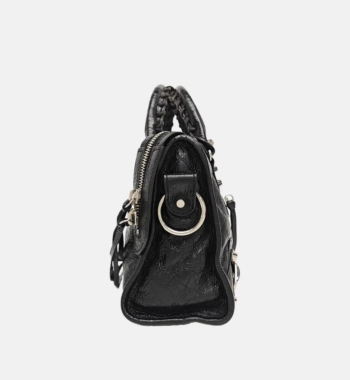 Balenciaga BALENCIAGA Classic City mini black sheepskin Motorcycle shoulder bag crossbody b Size ONE SIZE - 4 Thumbnail