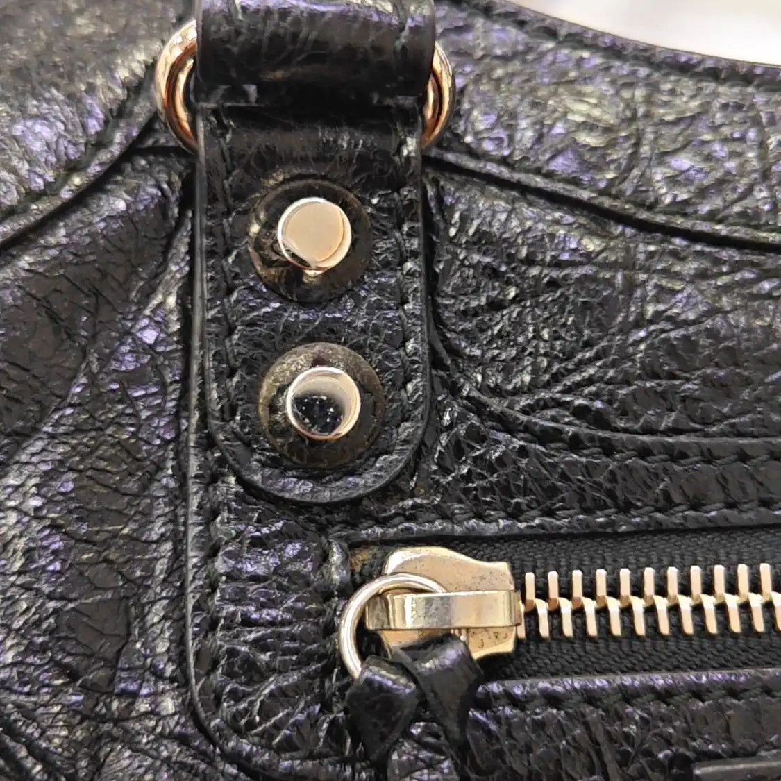 Balenciaga BALENCIAGA Classic City mini black sheepskin Motorcycle shoulder bag crossbody b Size ONE SIZE - 11 Thumbnail