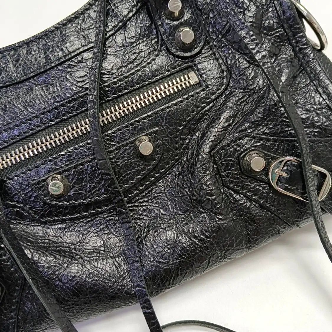 Balenciaga BALENCIAGA Classic City mini black sheepskin Motorcycle shoulder bag crossbody b Size ONE SIZE - 10 Thumbnail