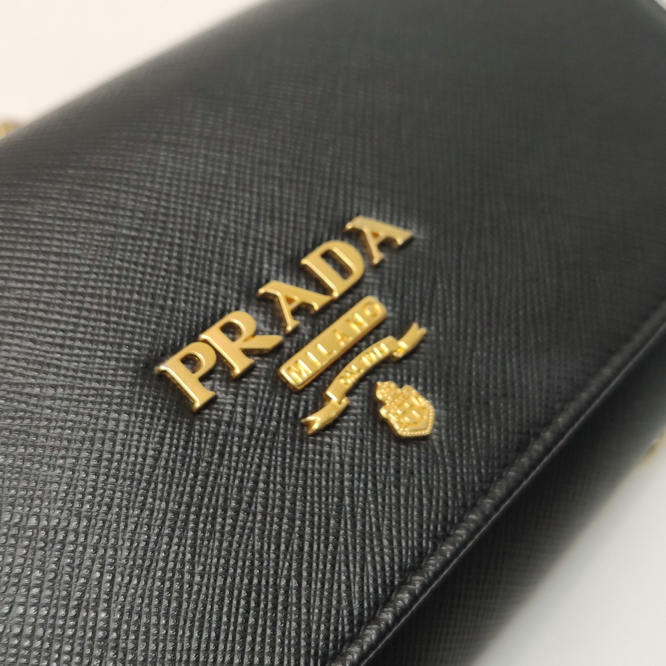 Prada Prada Saffiano Leather Chain Shoulder Bag Size ONE SIZE - 17 Thumbnail