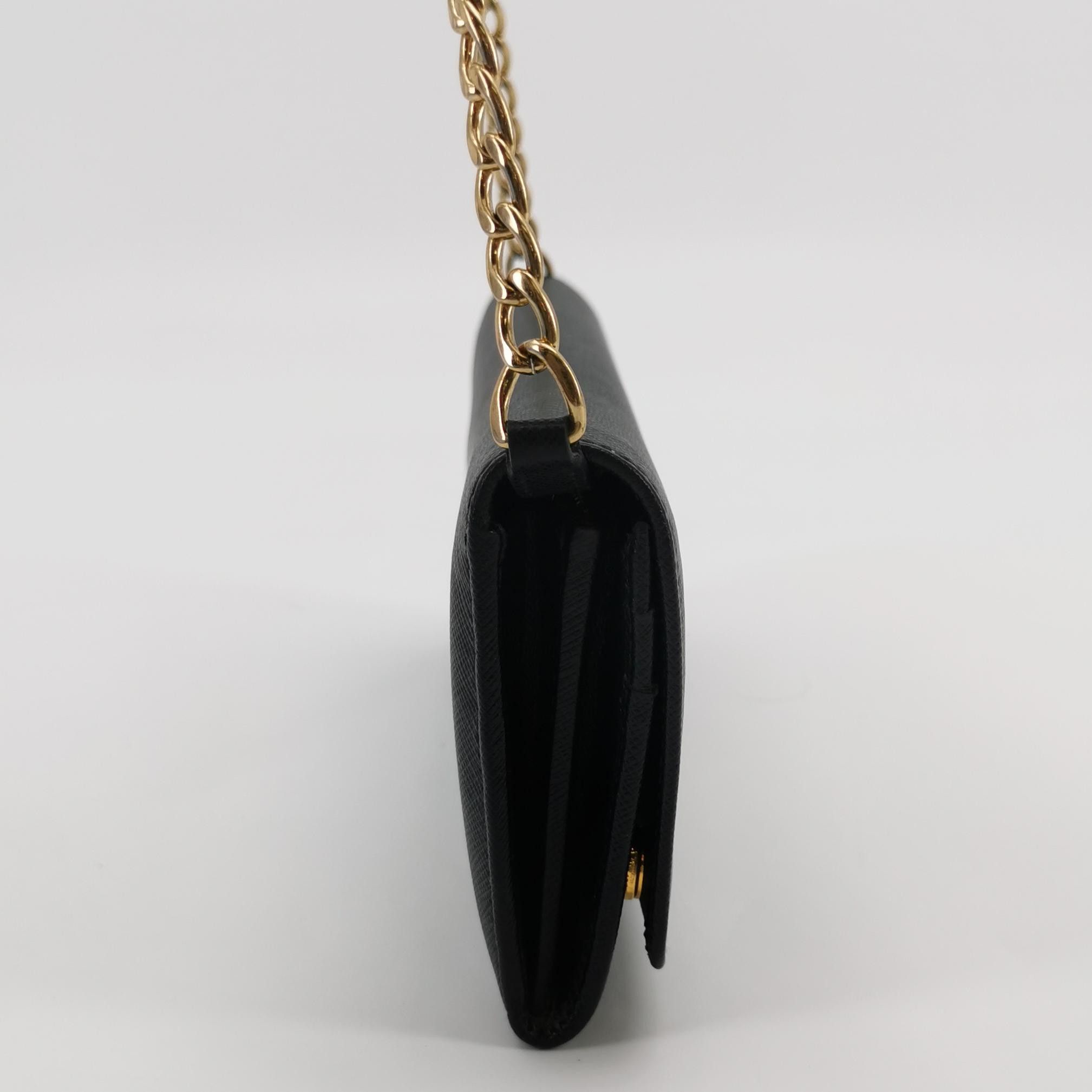 Prada Prada Saffiano Leather Chain Shoulder Bag Size ONE SIZE - 4 Thumbnail