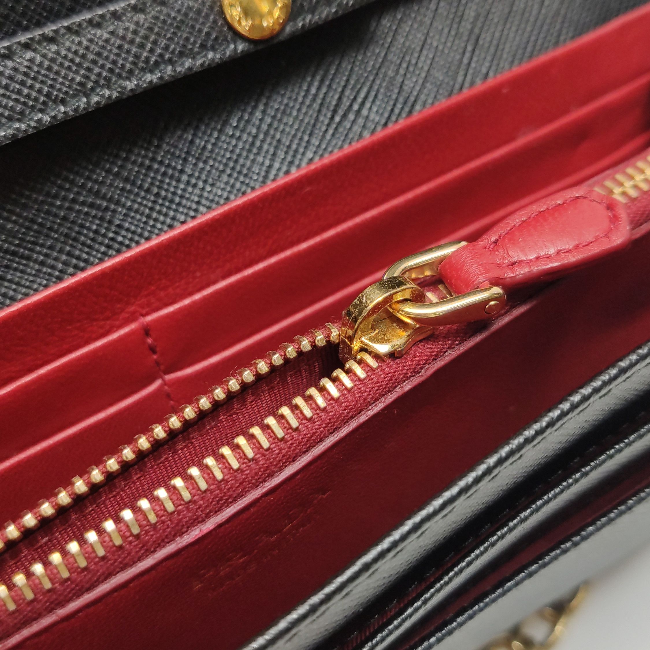 Prada Prada Saffiano Leather Chain Shoulder Bag Size ONE SIZE - 16 Thumbnail