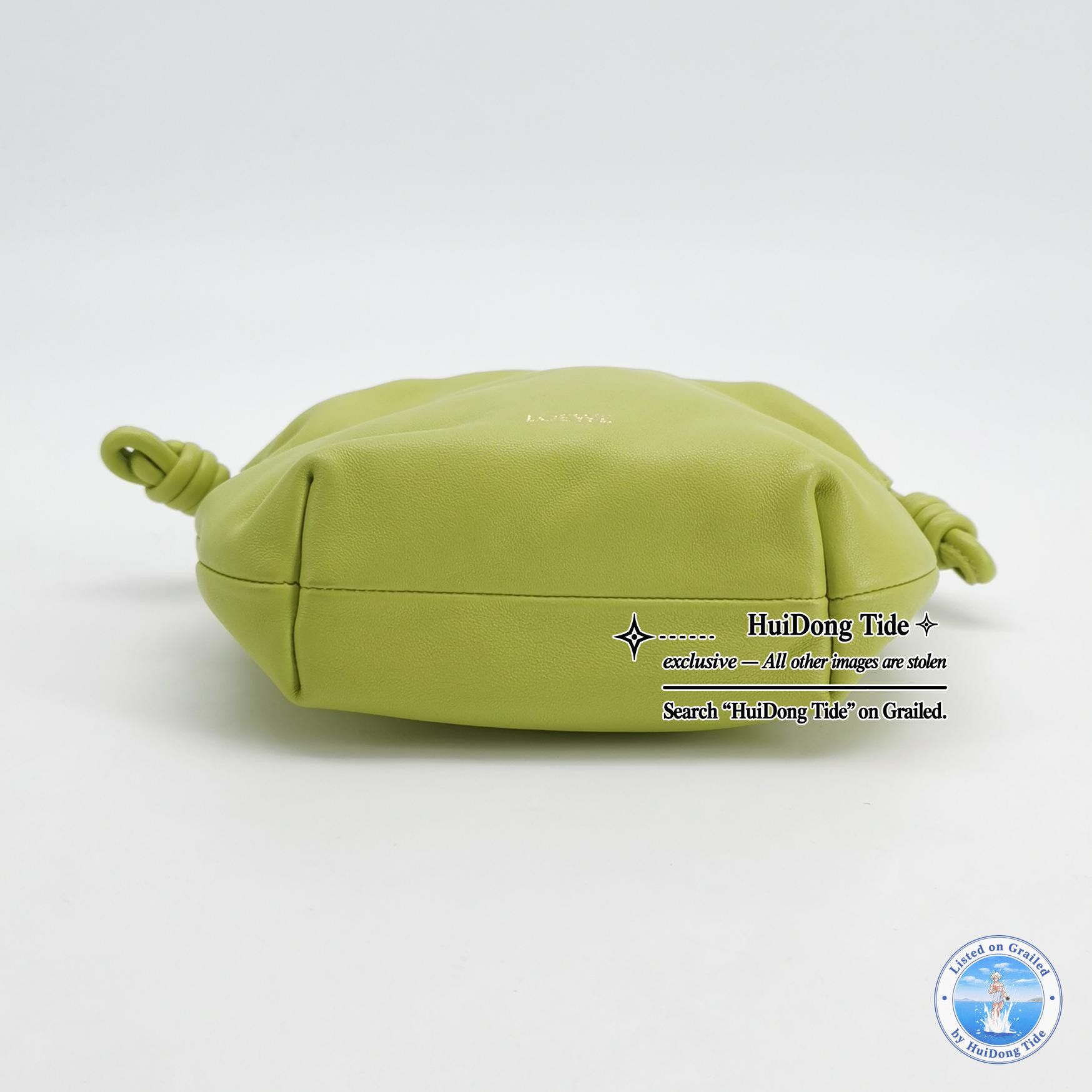 Loewe Loewe Flamenco Mini Green Leather Shoulder Bag Size ONE SIZE - 6 Thumbnail
