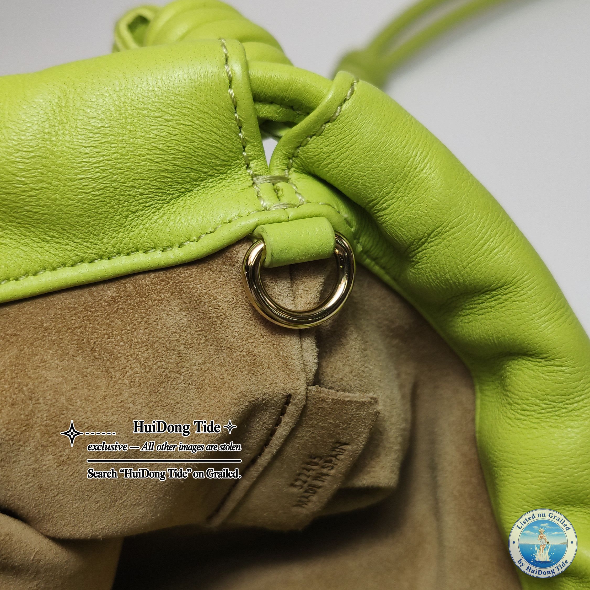 Loewe Loewe Flamenco Mini Green Leather Shoulder Bag Size ONE SIZE - 10 Thumbnail