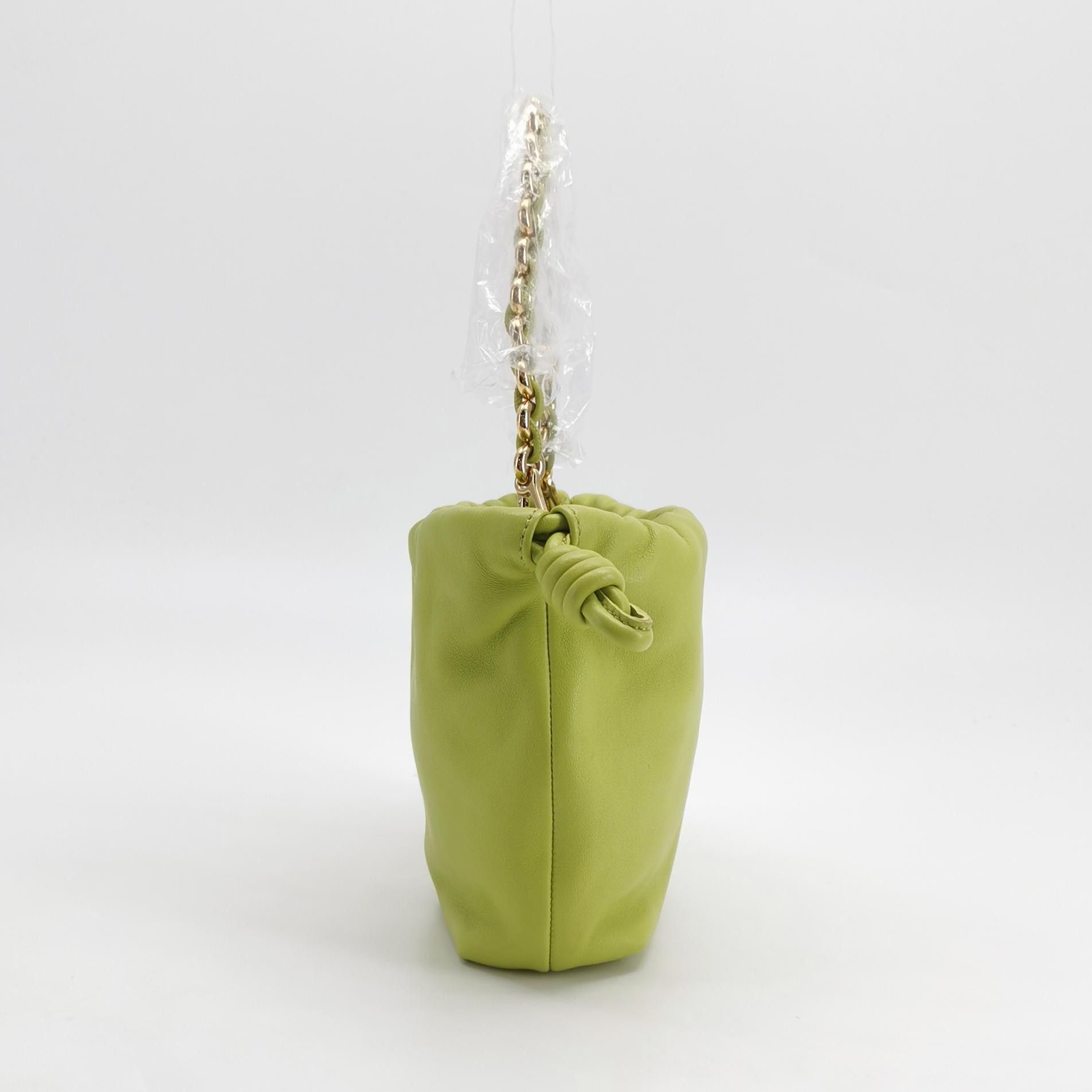 Loewe Loewe Flamenco Mini Green Leather Shoulder Bag Size ONE SIZE - 4 Thumbnail