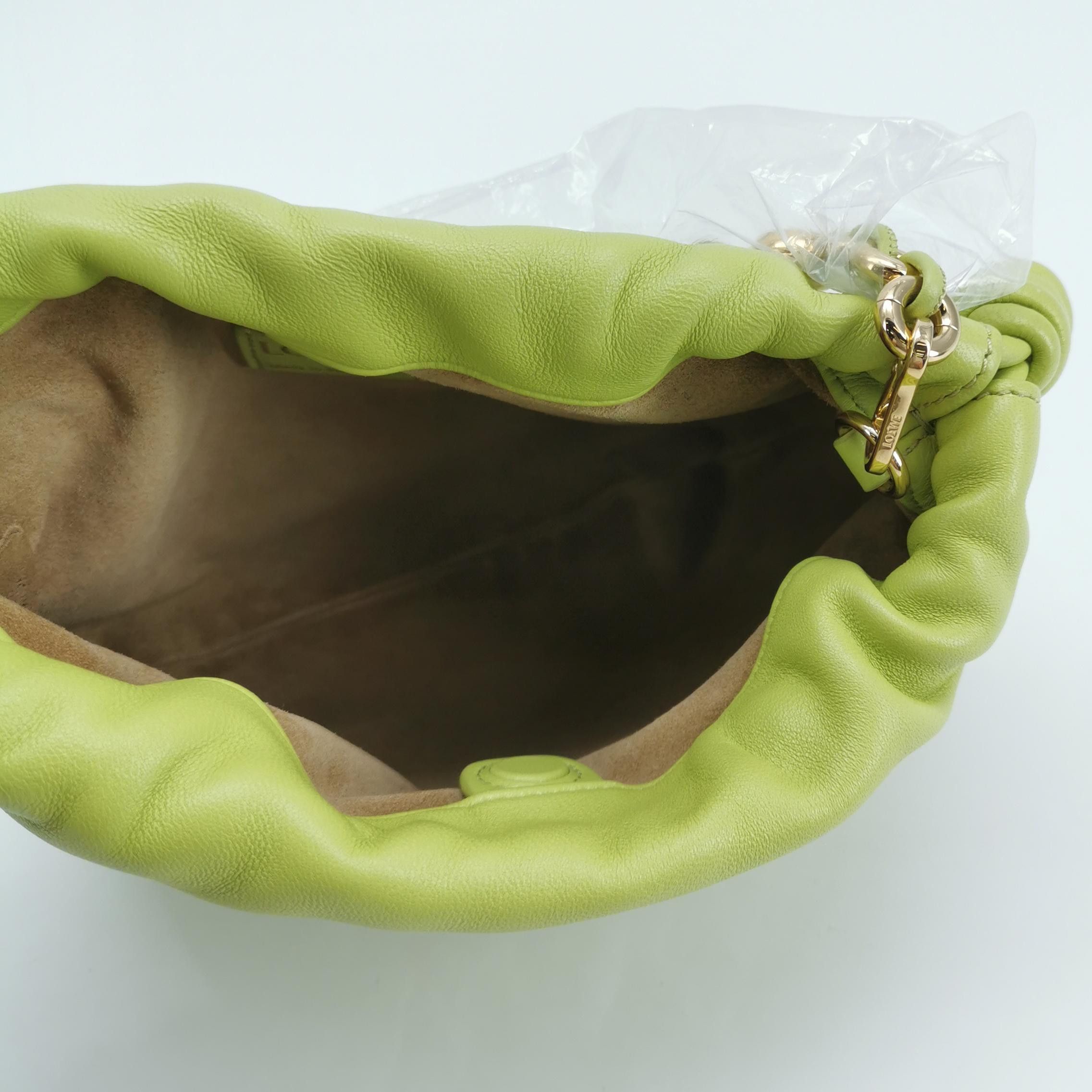 Loewe Loewe Flamenco Mini Green Leather Shoulder Bag Size ONE SIZE - 7 Thumbnail