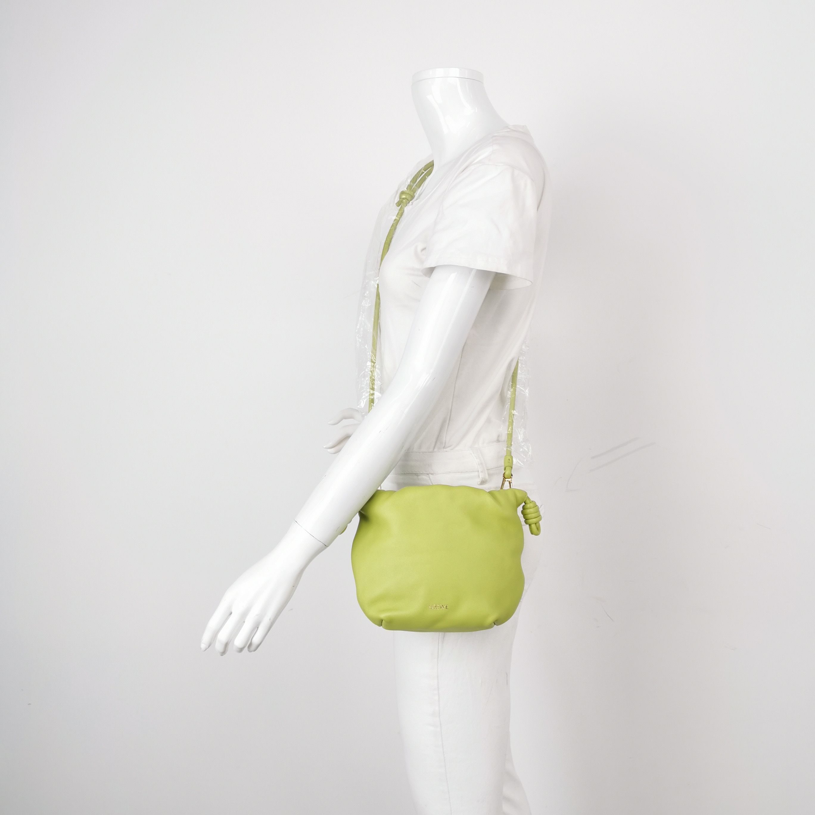 Loewe Loewe Flamenco Mini Green Leather Shoulder Bag Size ONE SIZE - 2 Thumbnail