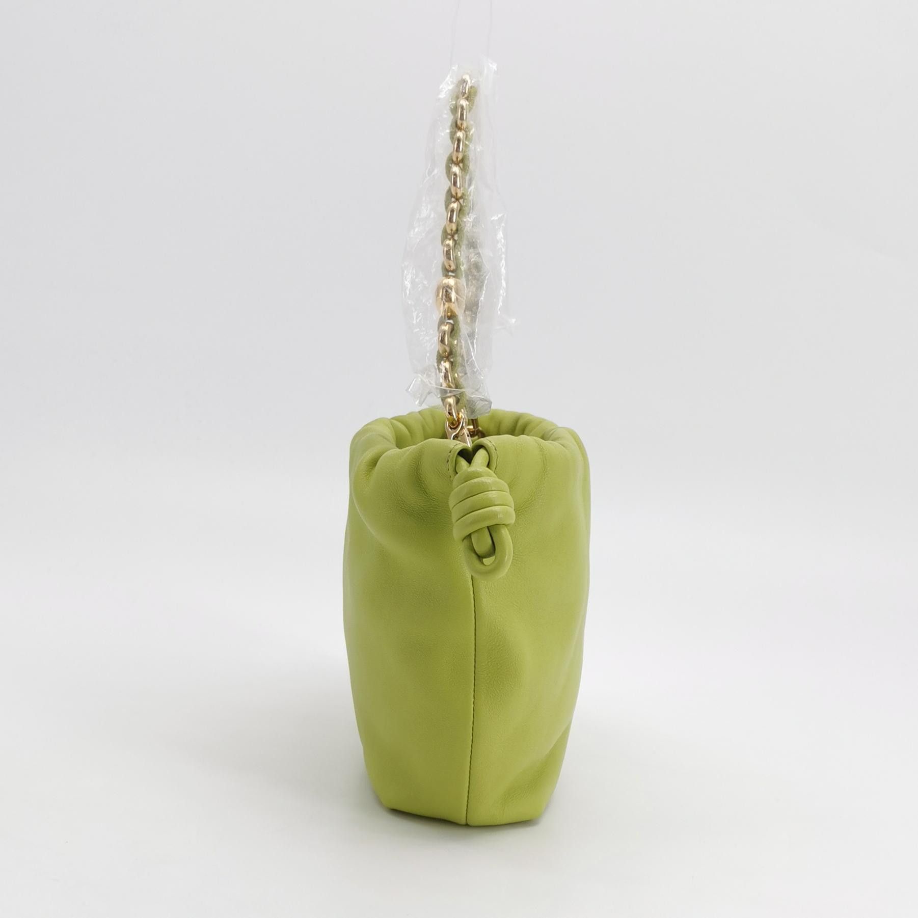 Loewe Loewe Flamenco Mini Green Leather Shoulder Bag Size ONE SIZE - 3 Thumbnail