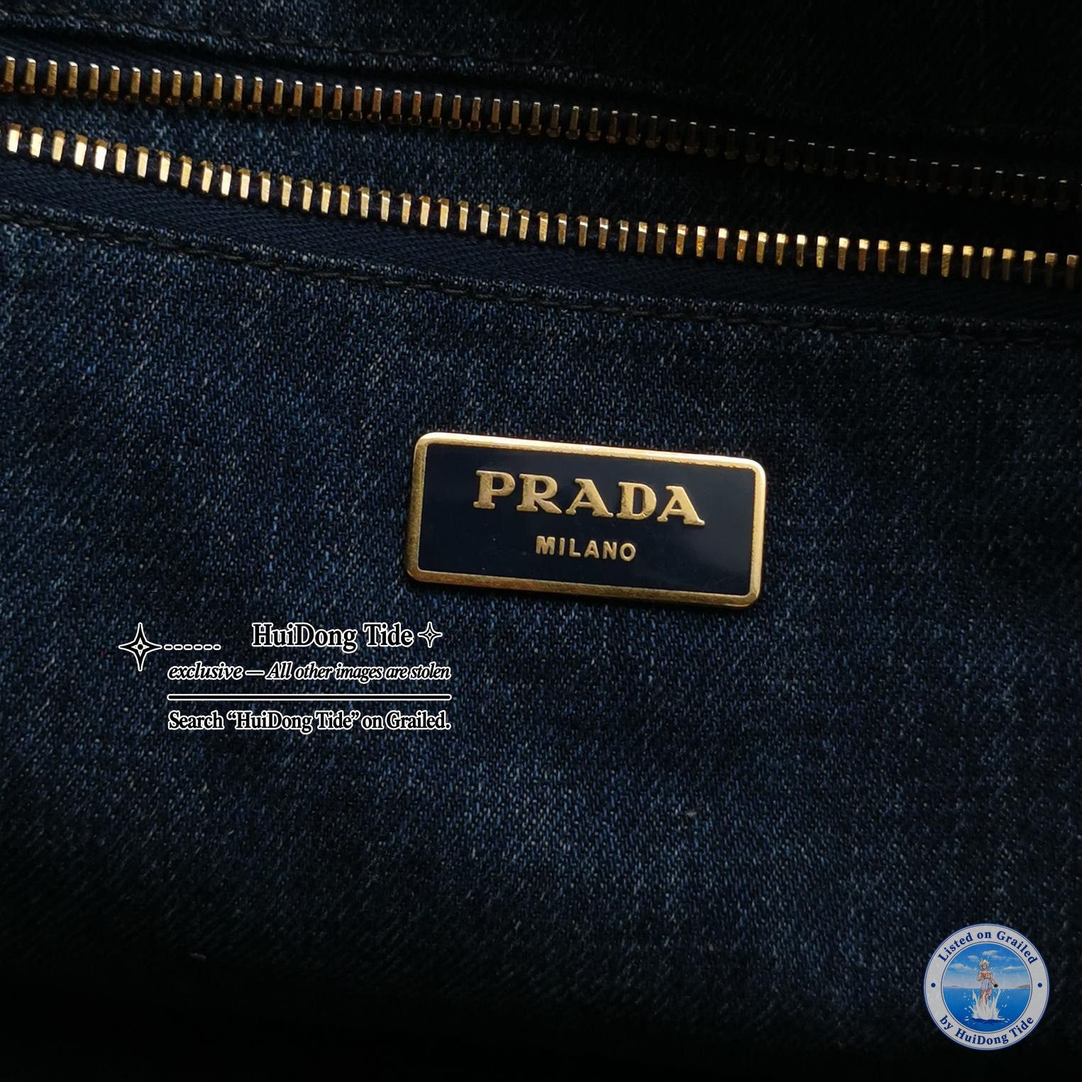 Prada Prada Denim Tote Bag Size M Size ONE SIZE - 7 Thumbnail